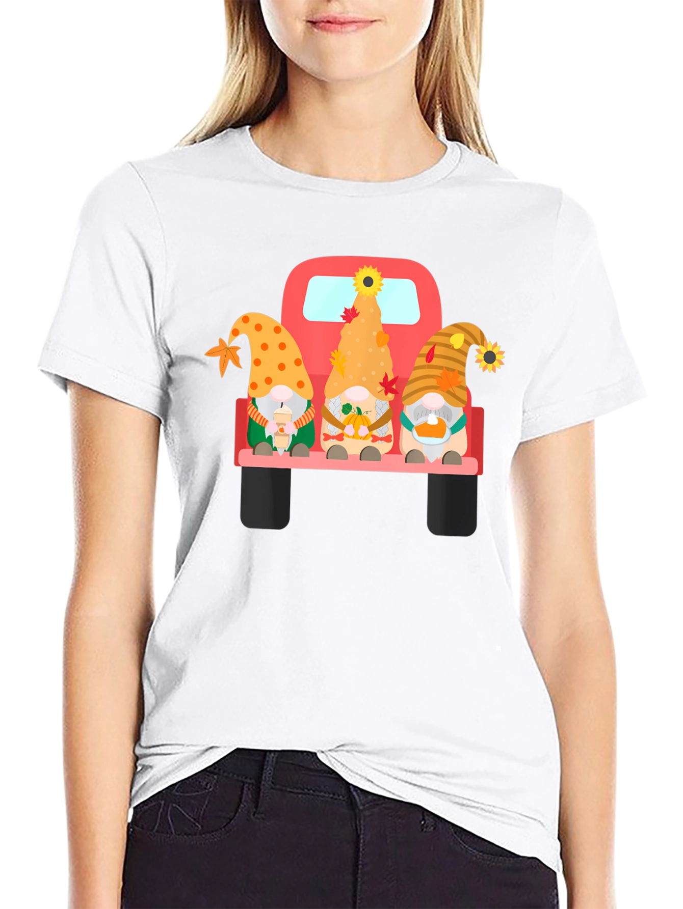 Fall Gnomes Truck Graphic Tee