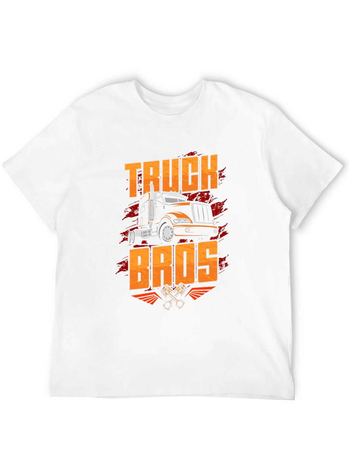 Truck Bros Graphic Tee - Black Crew Neck T-Shirt
