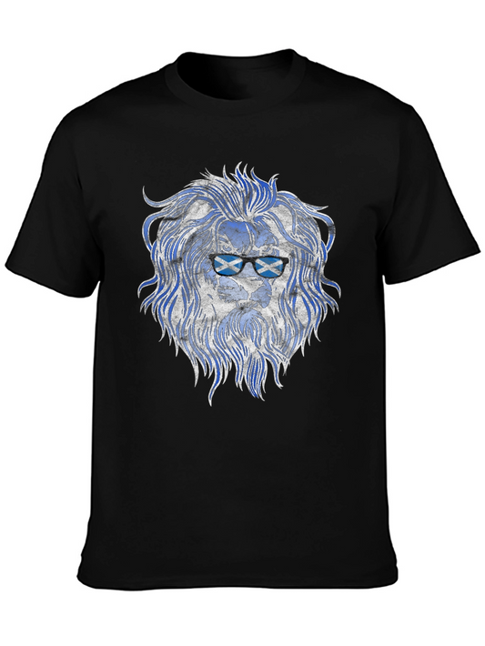 Scottish Lion Flag Graphic Mens T-Shirt