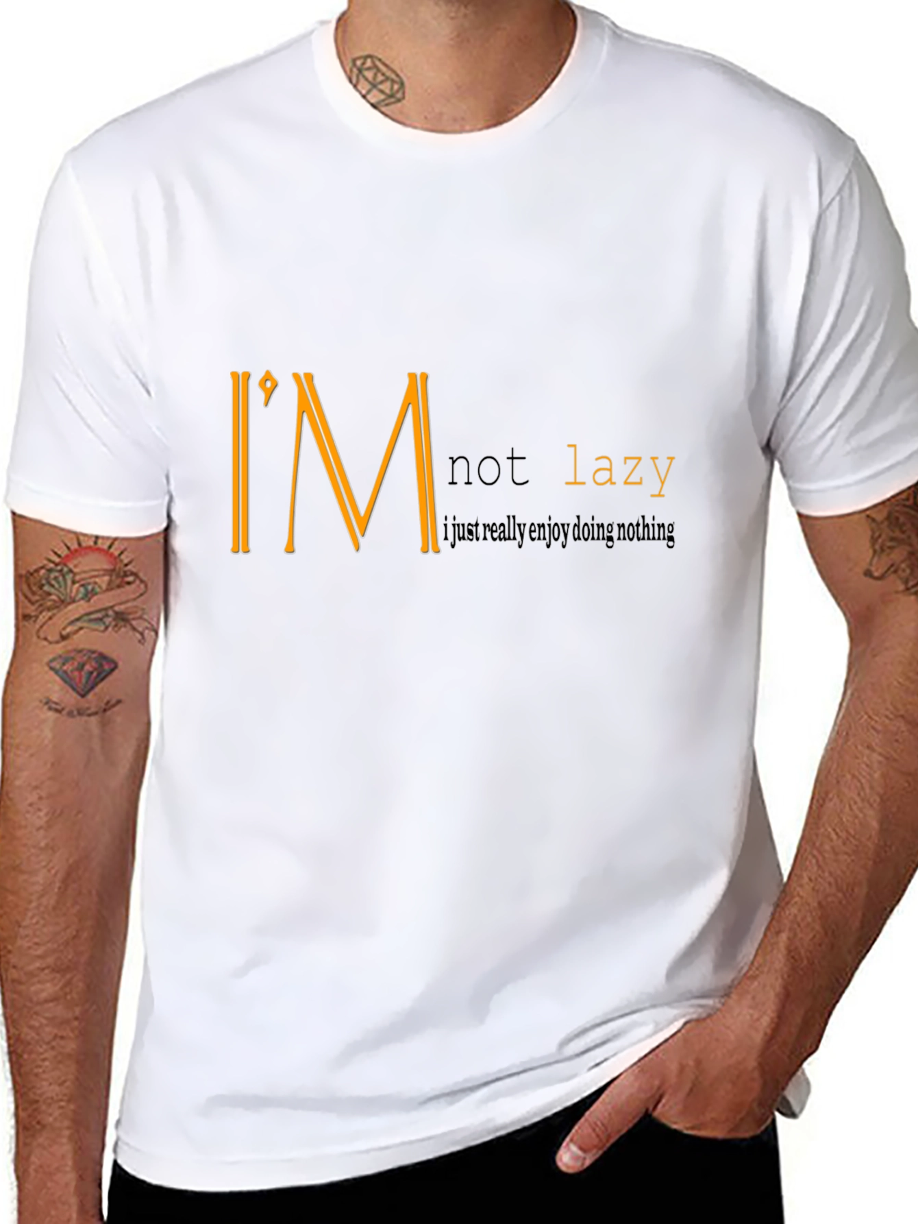 Im Not Lazy Graphic T-Shirt - Enjoy Doing Nothing