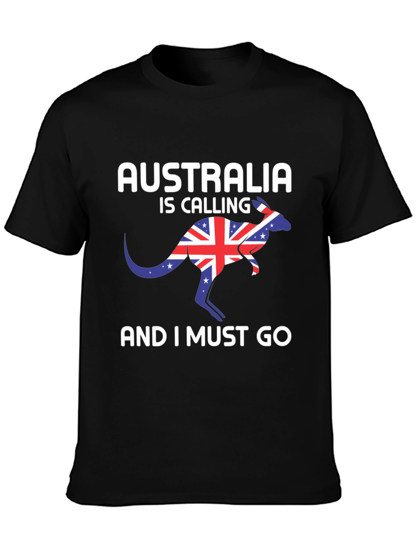 Australia Calling Black T-Shirt
