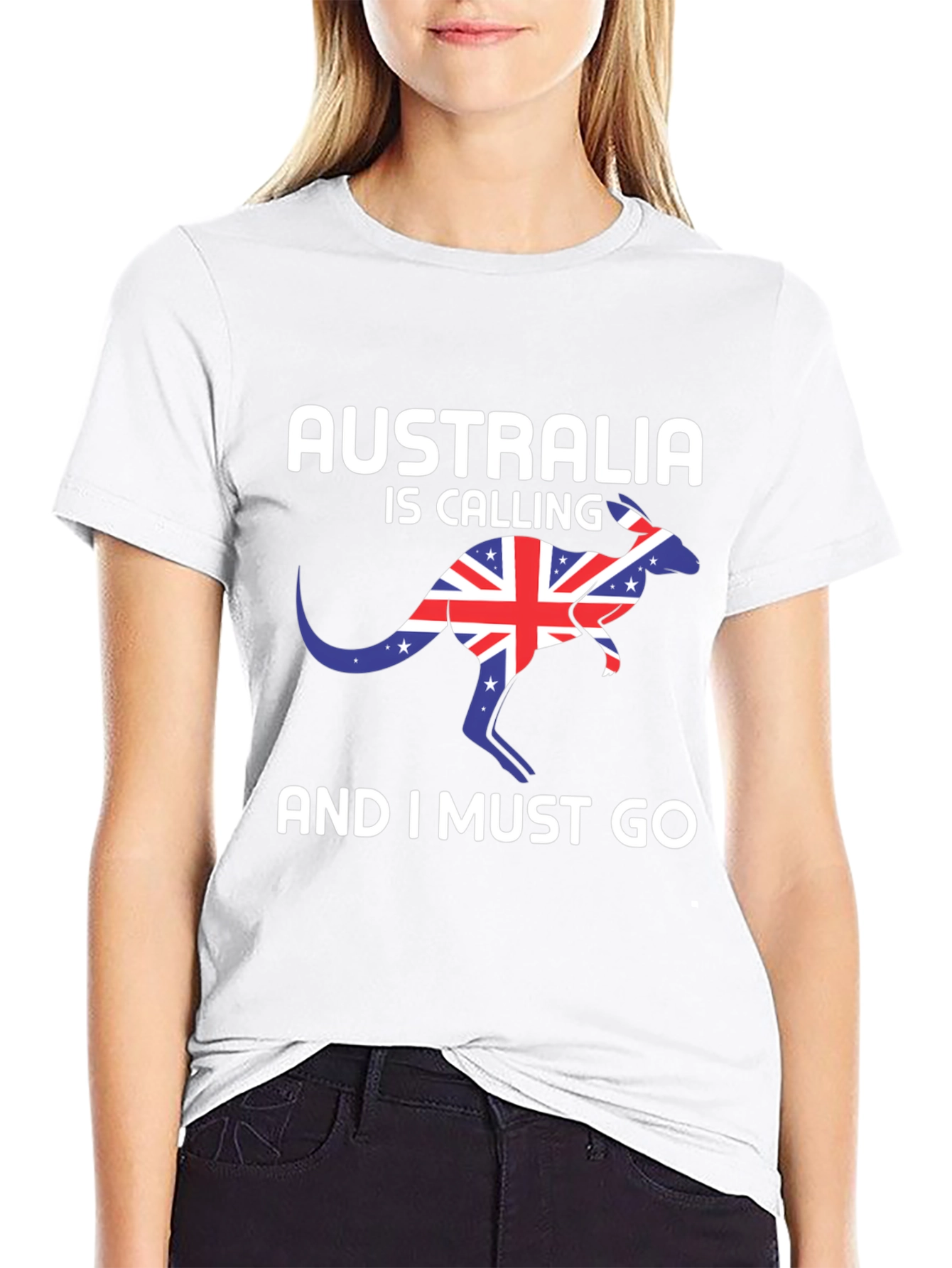 Australia Calling Black T-Shirt