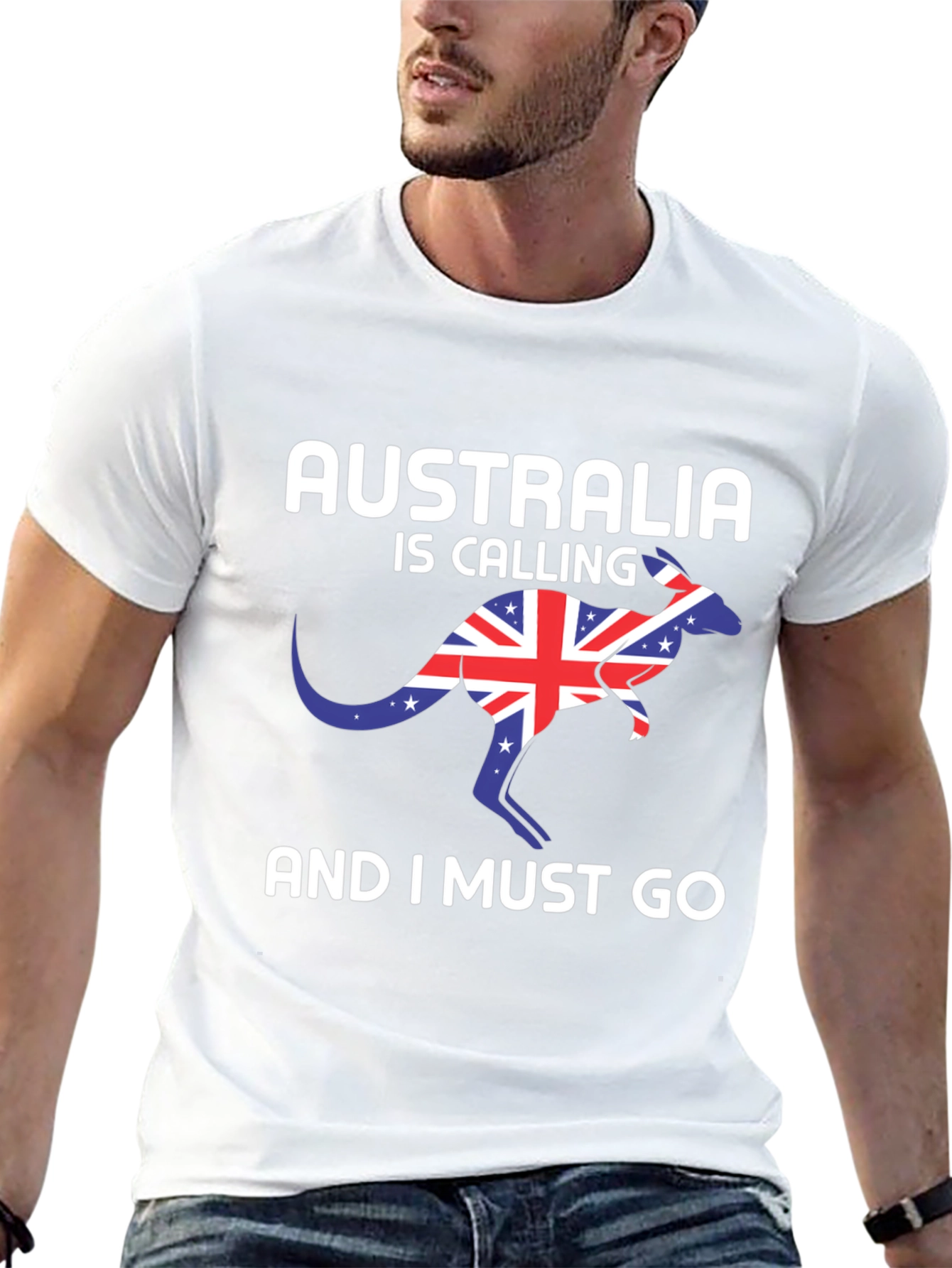 Australia Calling Black T-Shirt