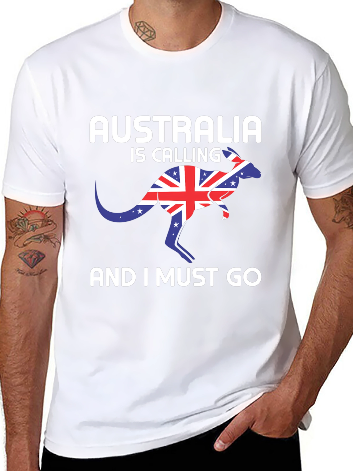 Australia Calling Black T-Shirt