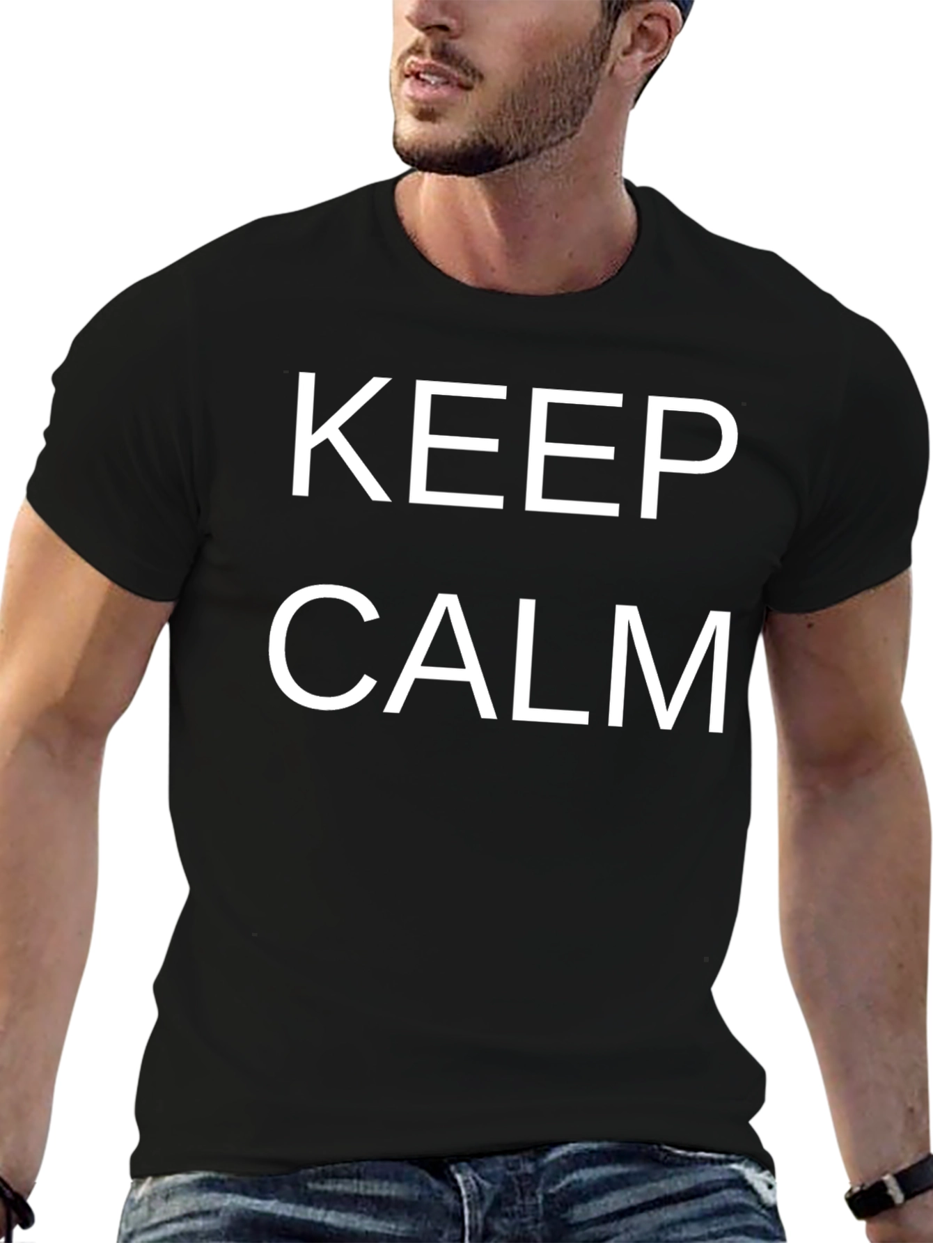 Keep Calm Graphic Tee - Classic Comfort