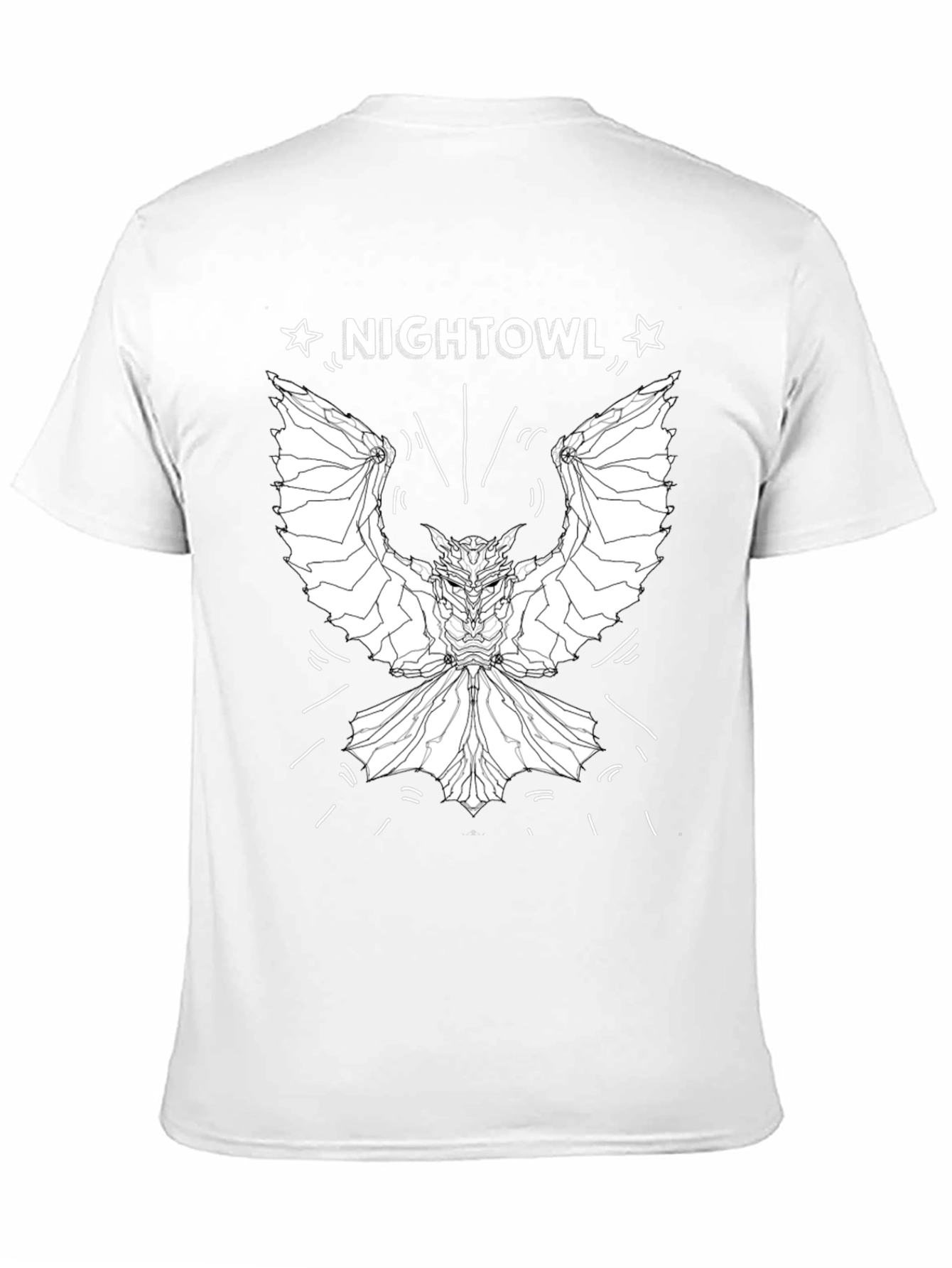 Nightowl Graphic Tee - Black Cotton