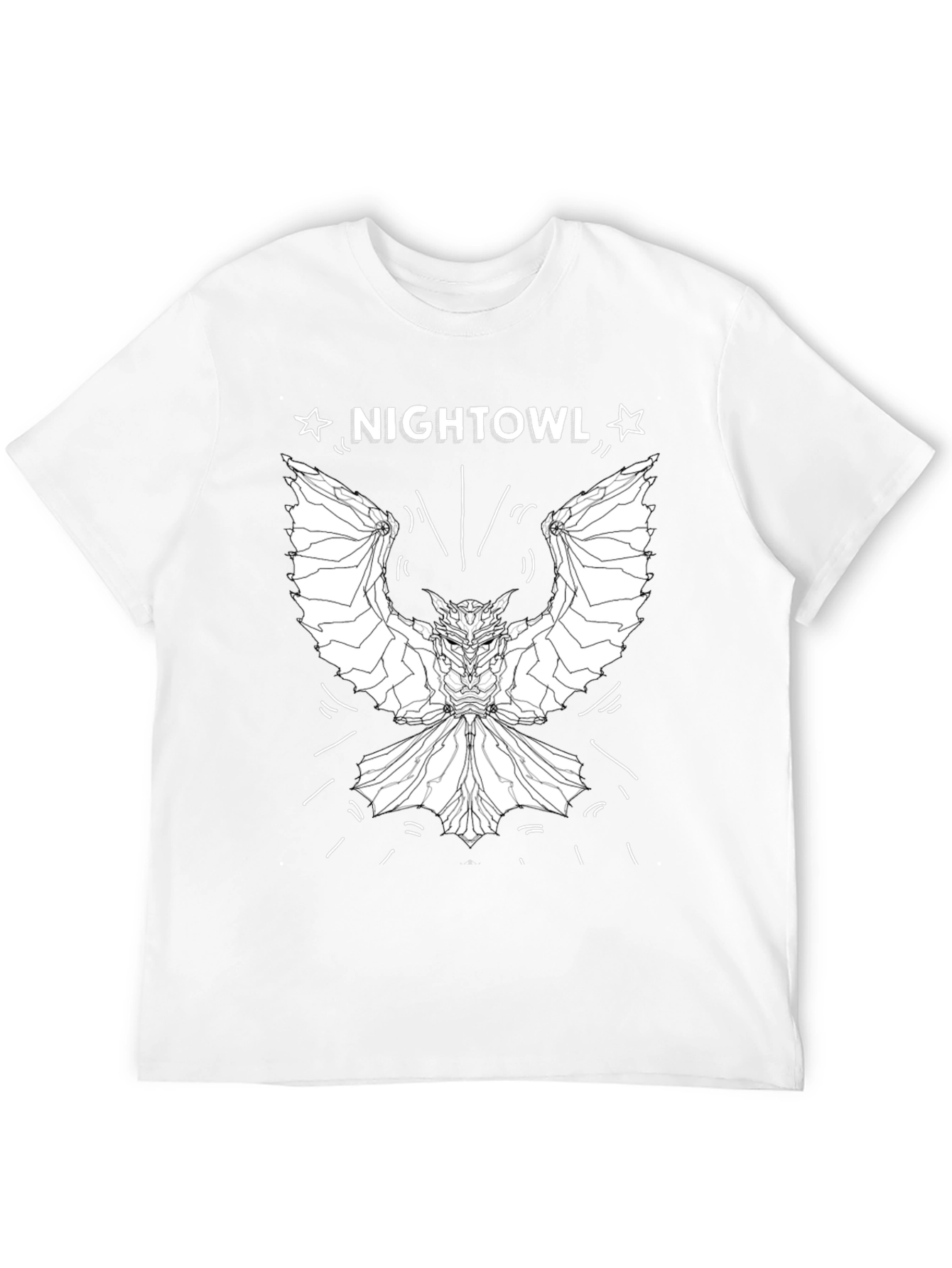 Nightowl Graphic Tee - Black Cotton