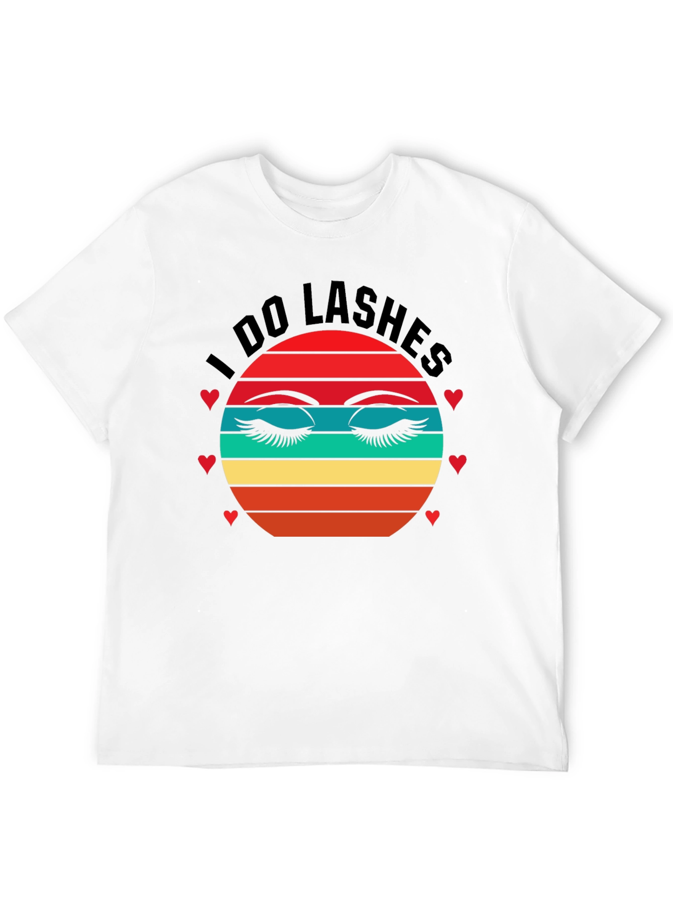 I Do Lashes Graphic Tee - Retro Eyelash T-Shirt