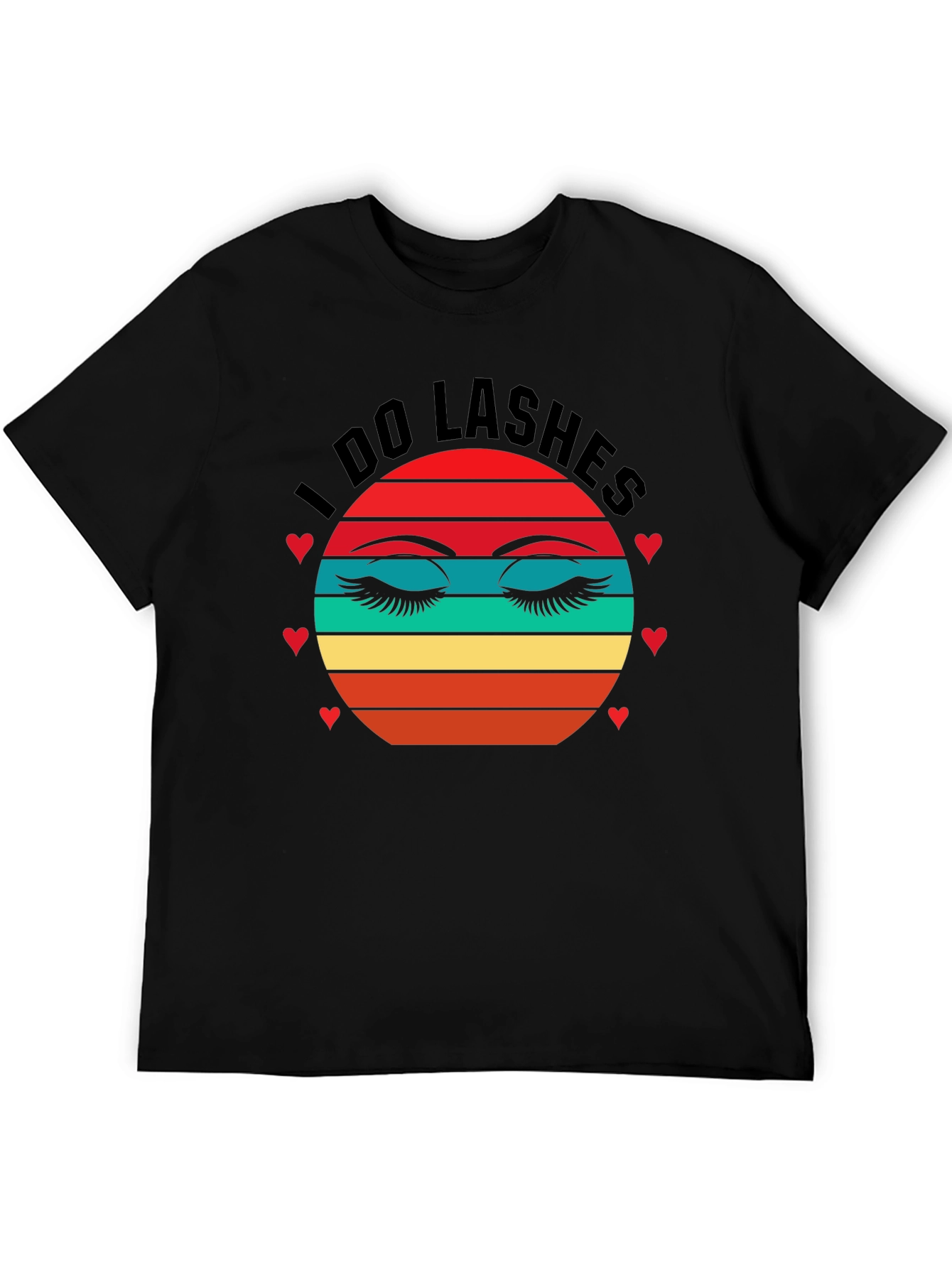 I Do Lashes Graphic Tee - Retro Eyelash T-Shirt