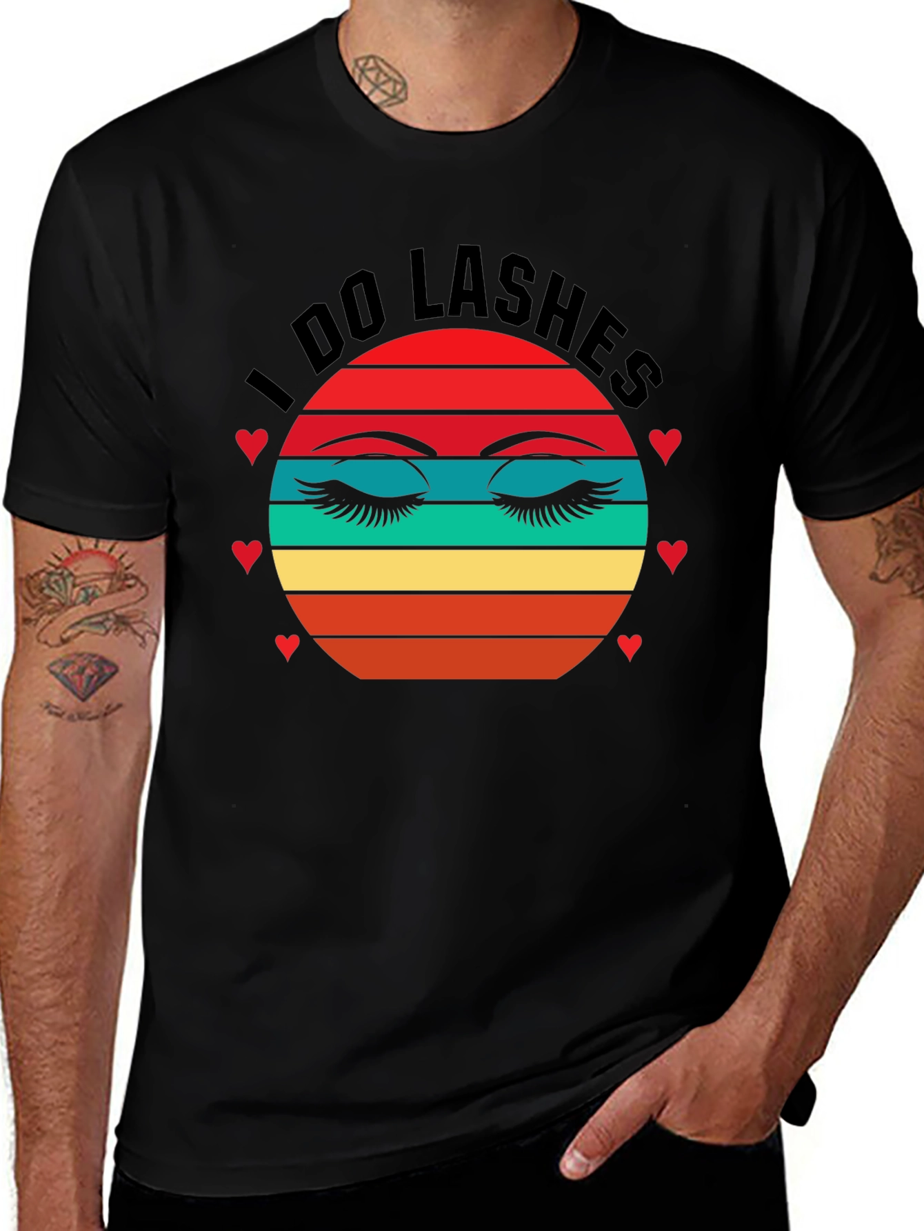 I Do Lashes Graphic Tee - Retro Eyelash T-Shirt