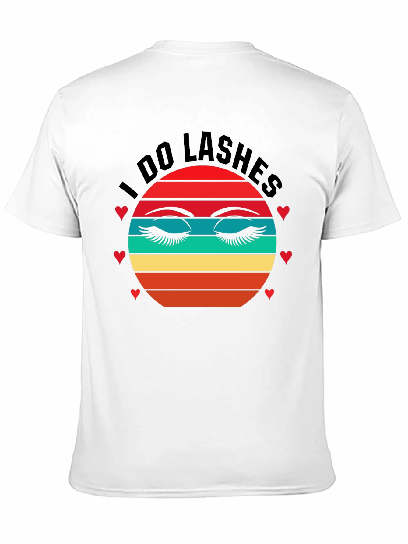 I Do Lashes Graphic Tee - Retro Eyelash T-Shirt