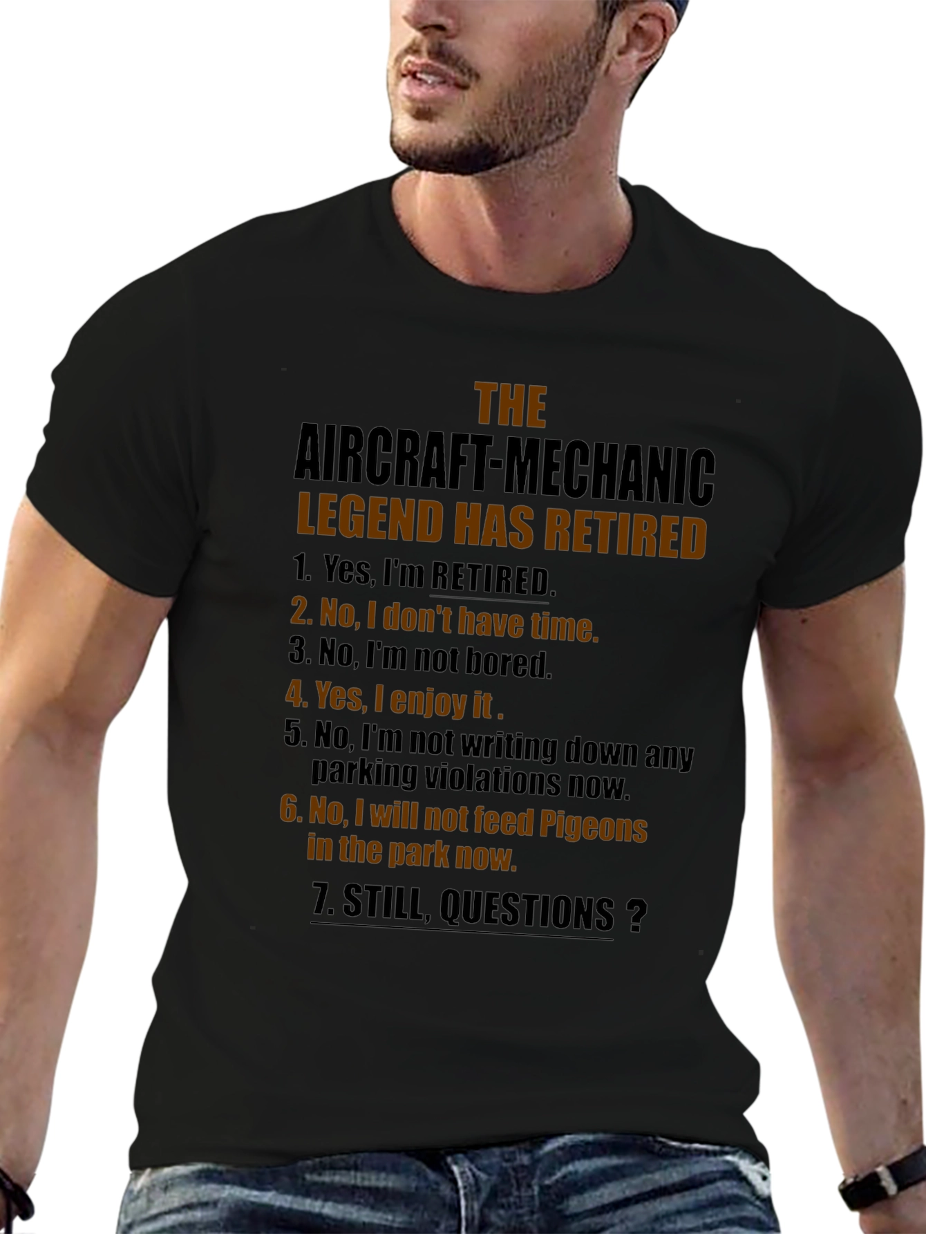 Retired Aircraft Mechanic Legend T-Shirt