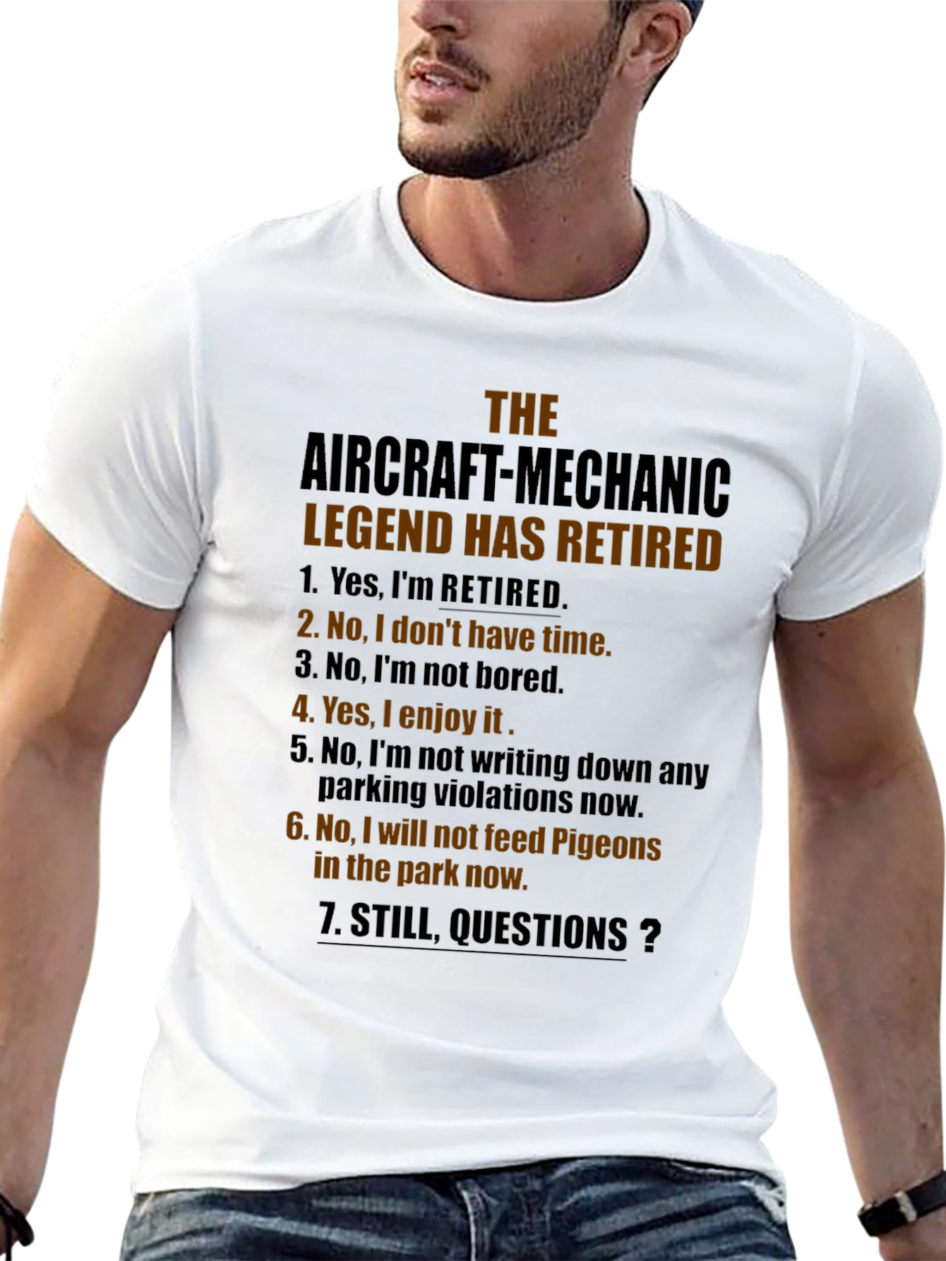 Retired Aircraft Mechanic Legend T-Shirt