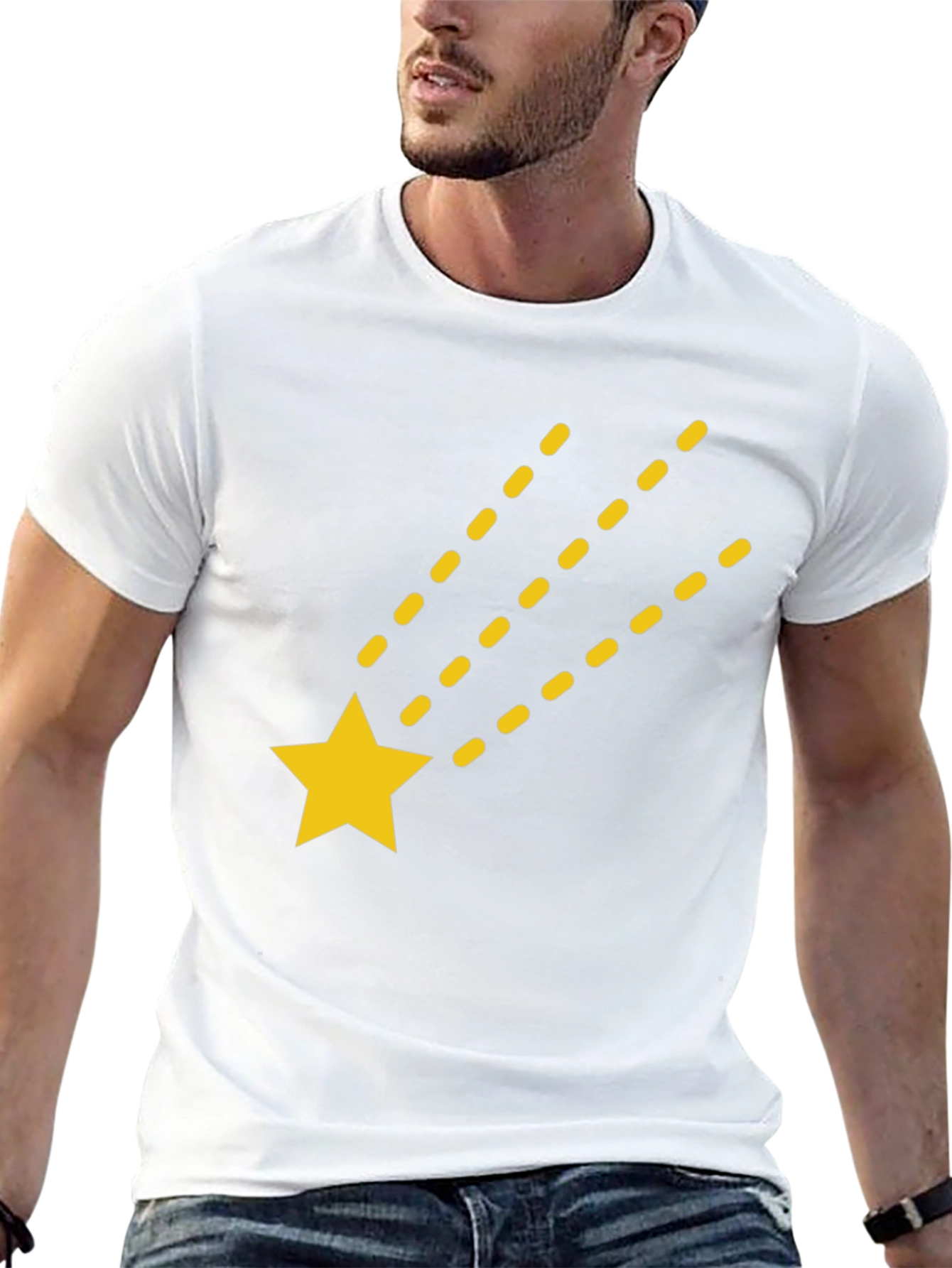 Shooting Star Graphic Black T-Shirt