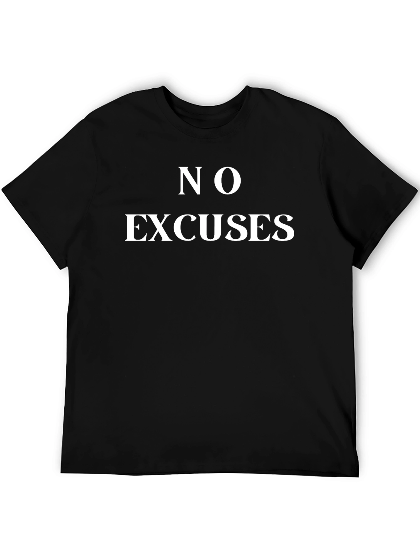 No Excuses Graphic T-Shirt - Black