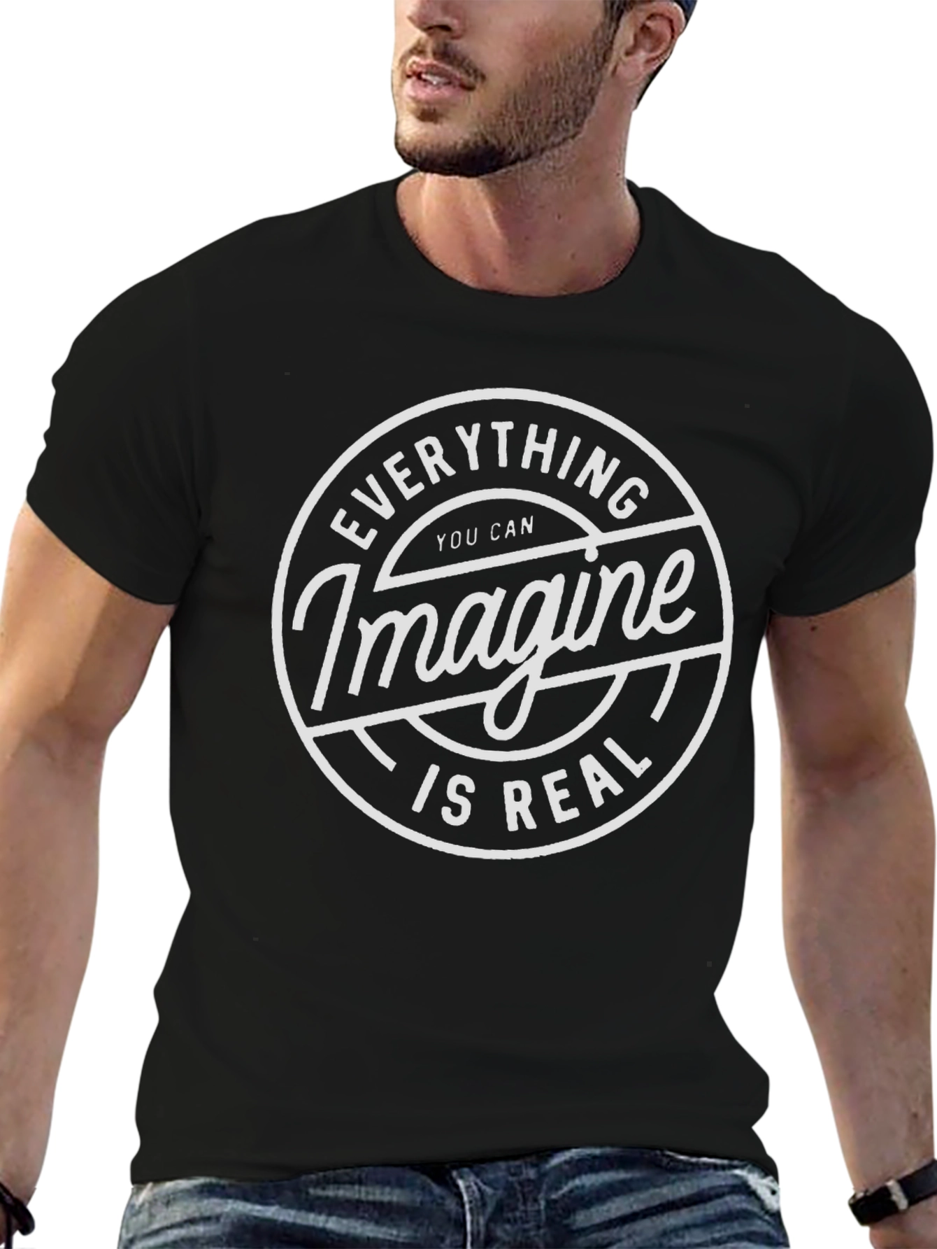 Imagine Is Real Black T-Shirt