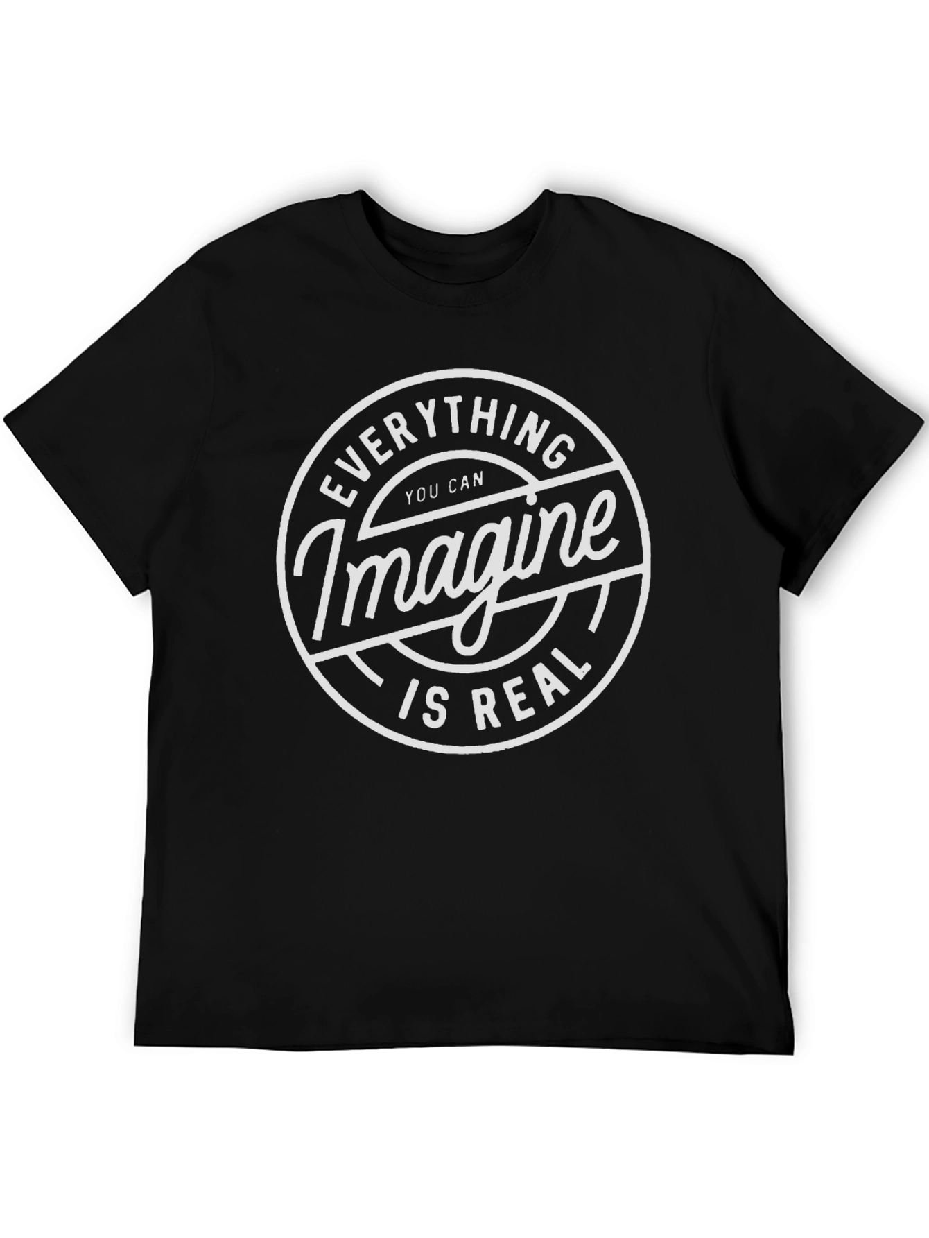 Imagine Is Real Black T-Shirt