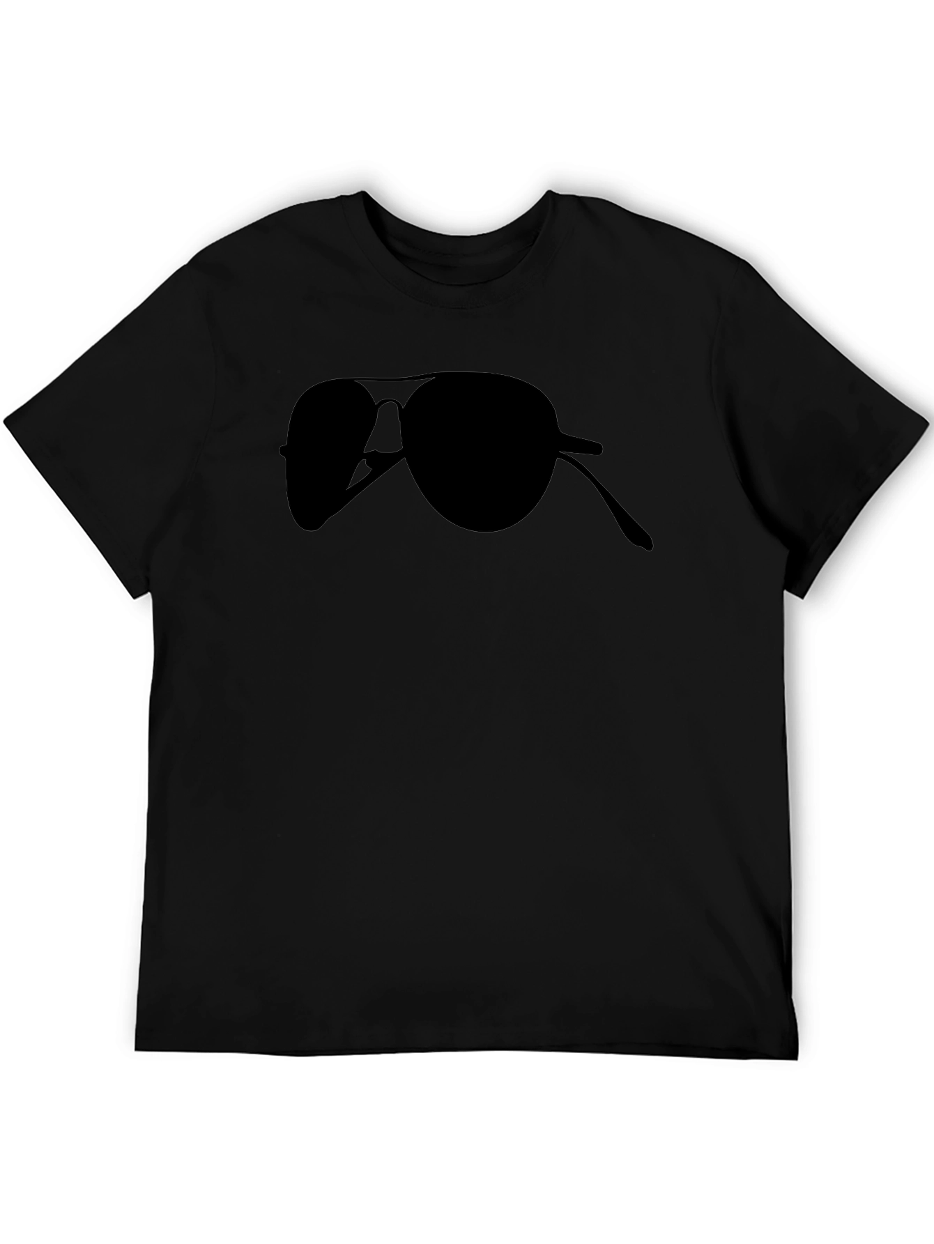 Aviator Sunglasses Graphic Tee - Cool Black Shirt