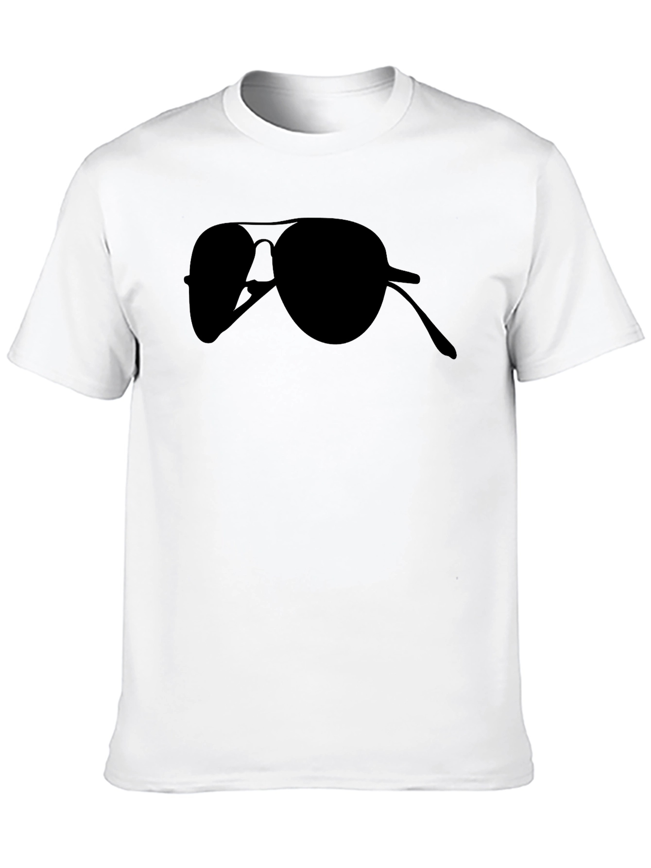 Aviator Sunglasses Graphic Tee - Cool Black Shirt