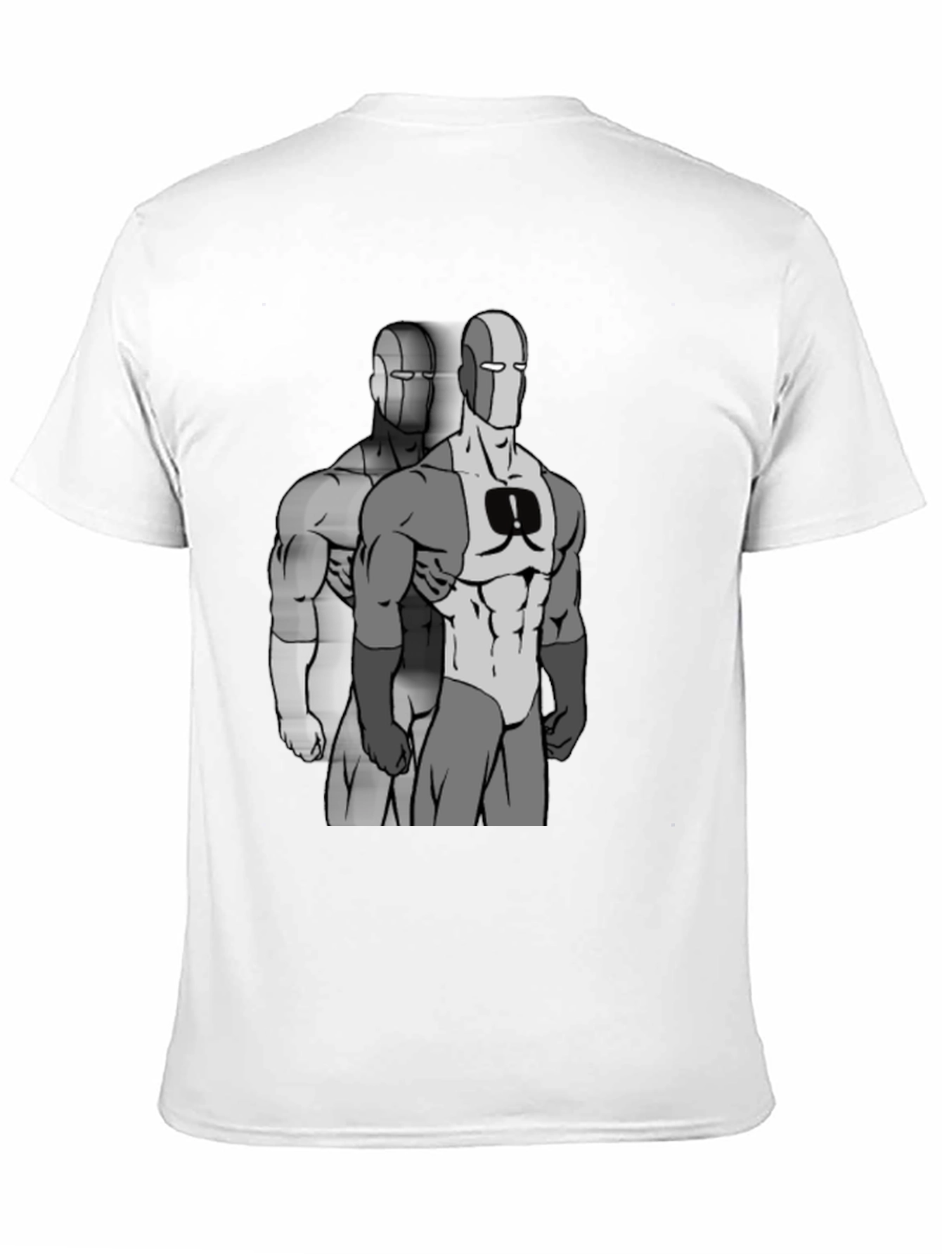 Retro Super Hero Graphic Black T-Shirt