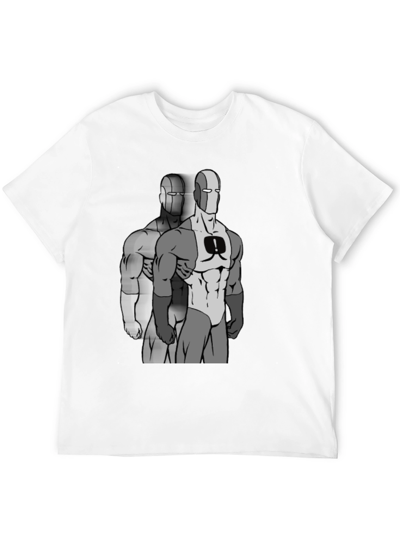 Retro Super Hero Graphic Black T-Shirt