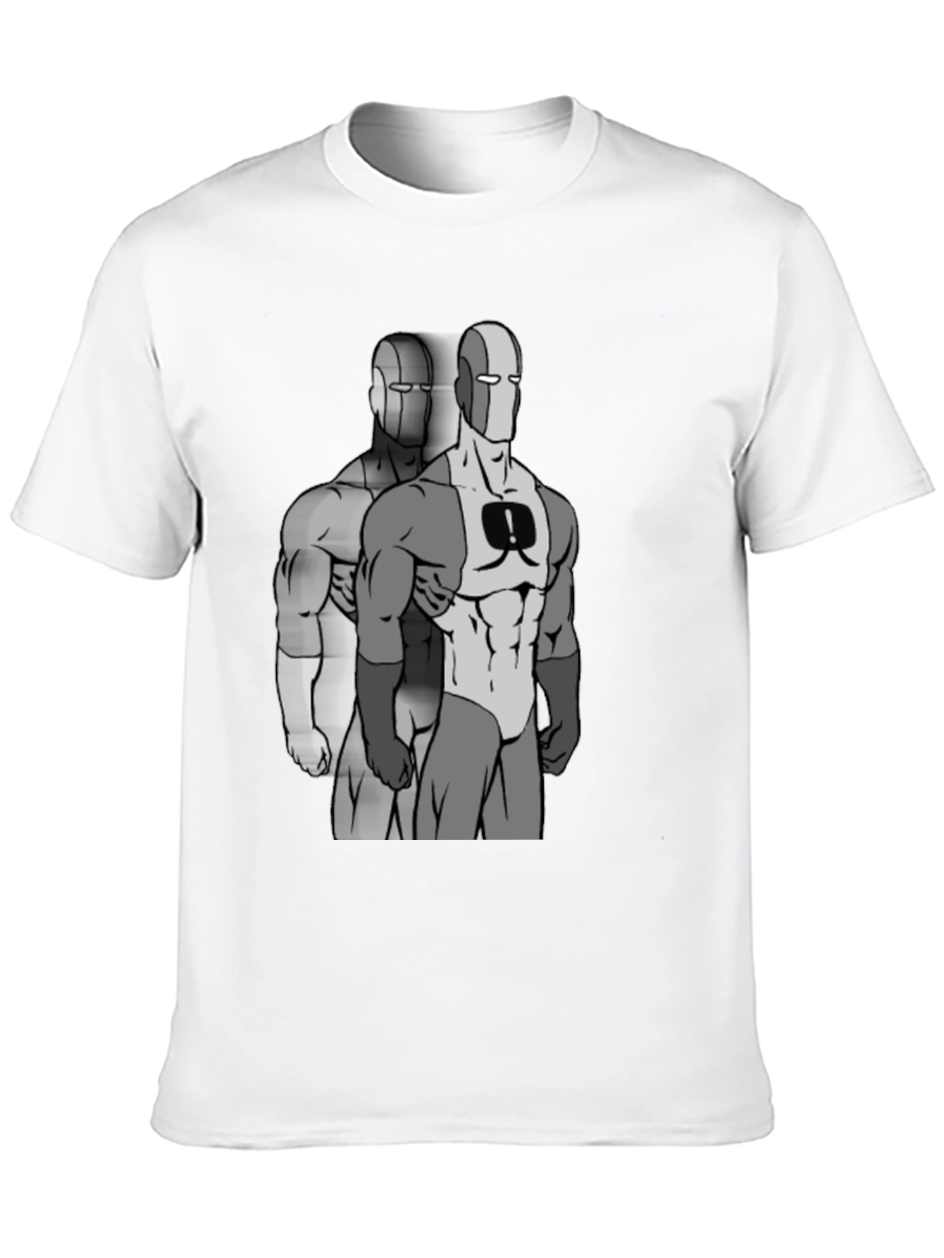 Retro Super Hero Graphic Black T-Shirt