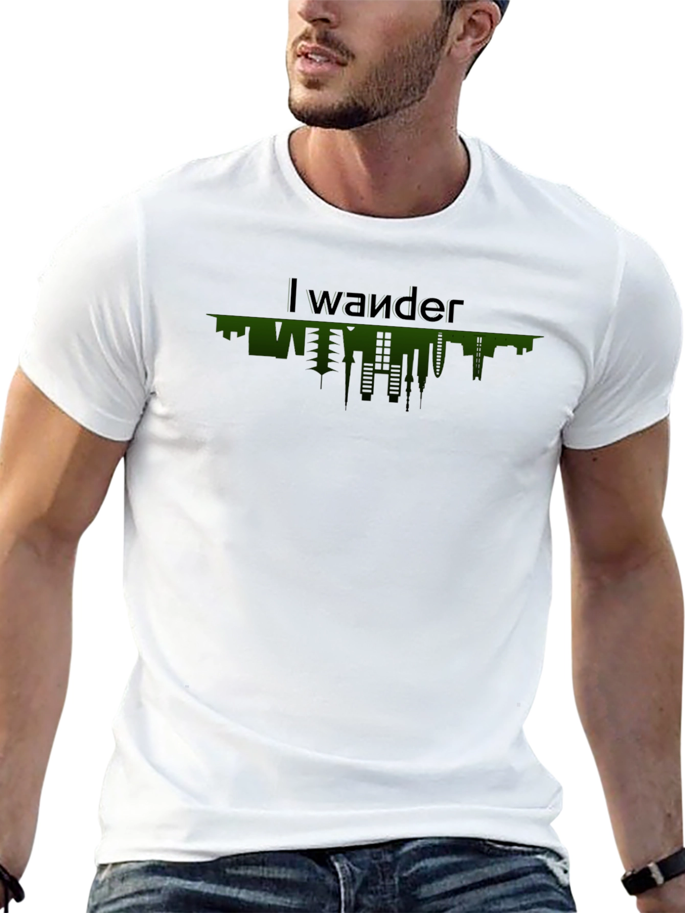 I Wander Upside Down City T-Shirt