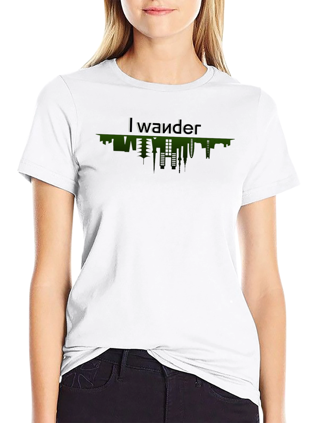 I Wander Upside Down City T-Shirt