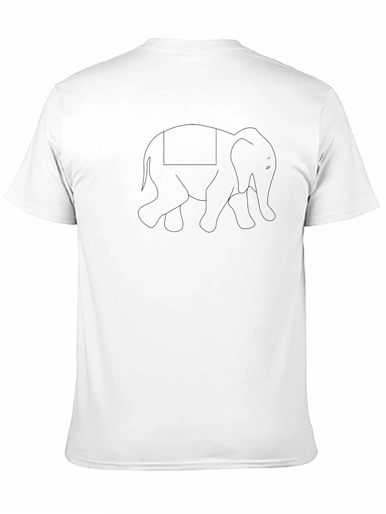 Elephant Graphic Tee - Black Cotton Comfort