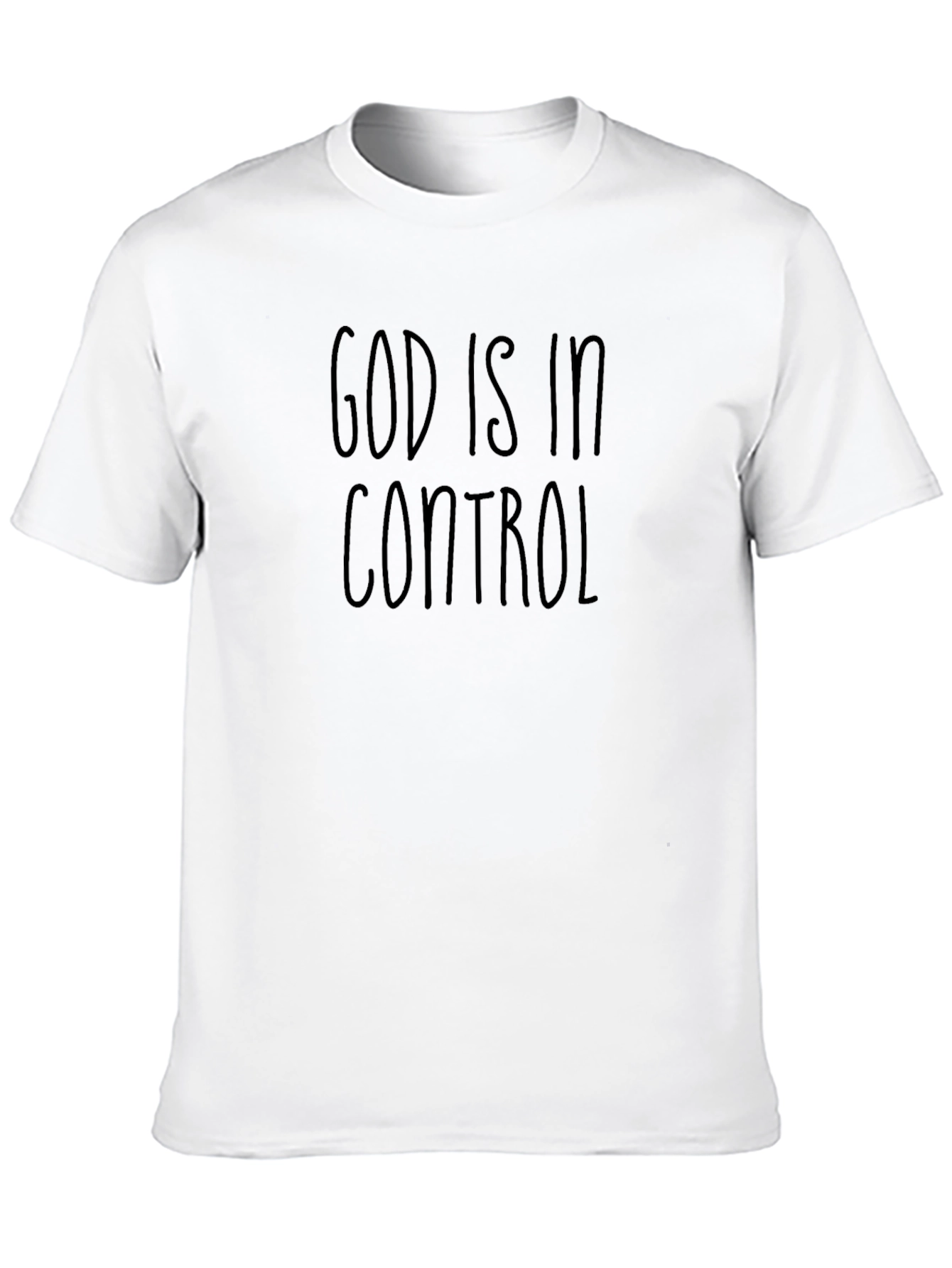 God Is In Control Black T-Shirt