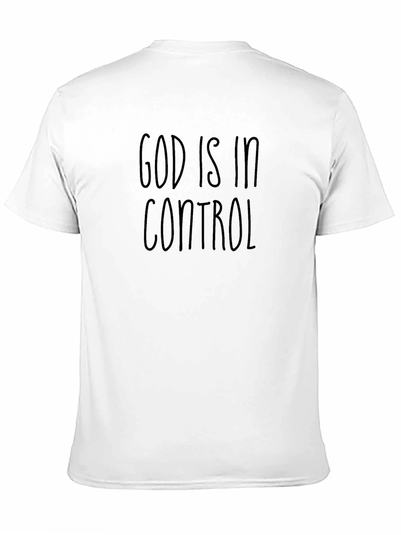 God Is In Control Black T-Shirt
