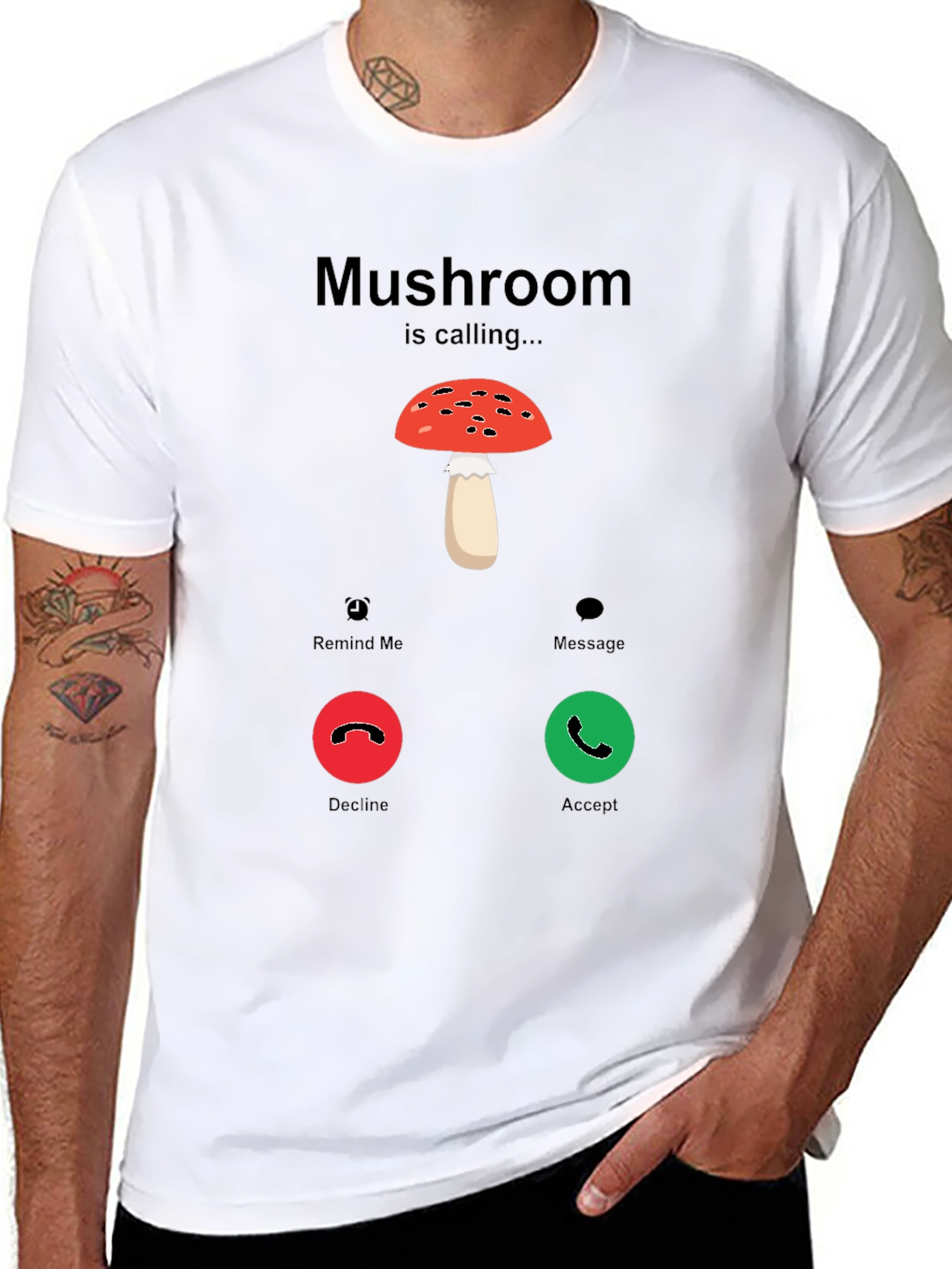 Mushroom Calling T-Shirt - Funny Graphic Tee