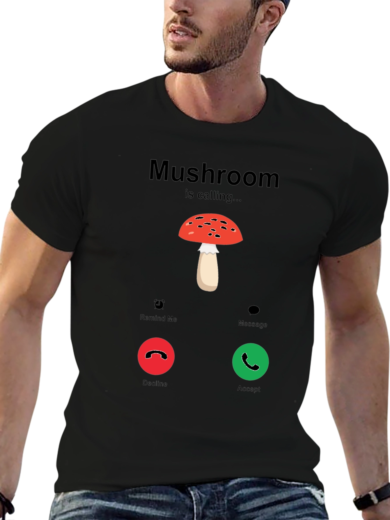 Mushroom Calling T-Shirt - Funny Graphic Tee