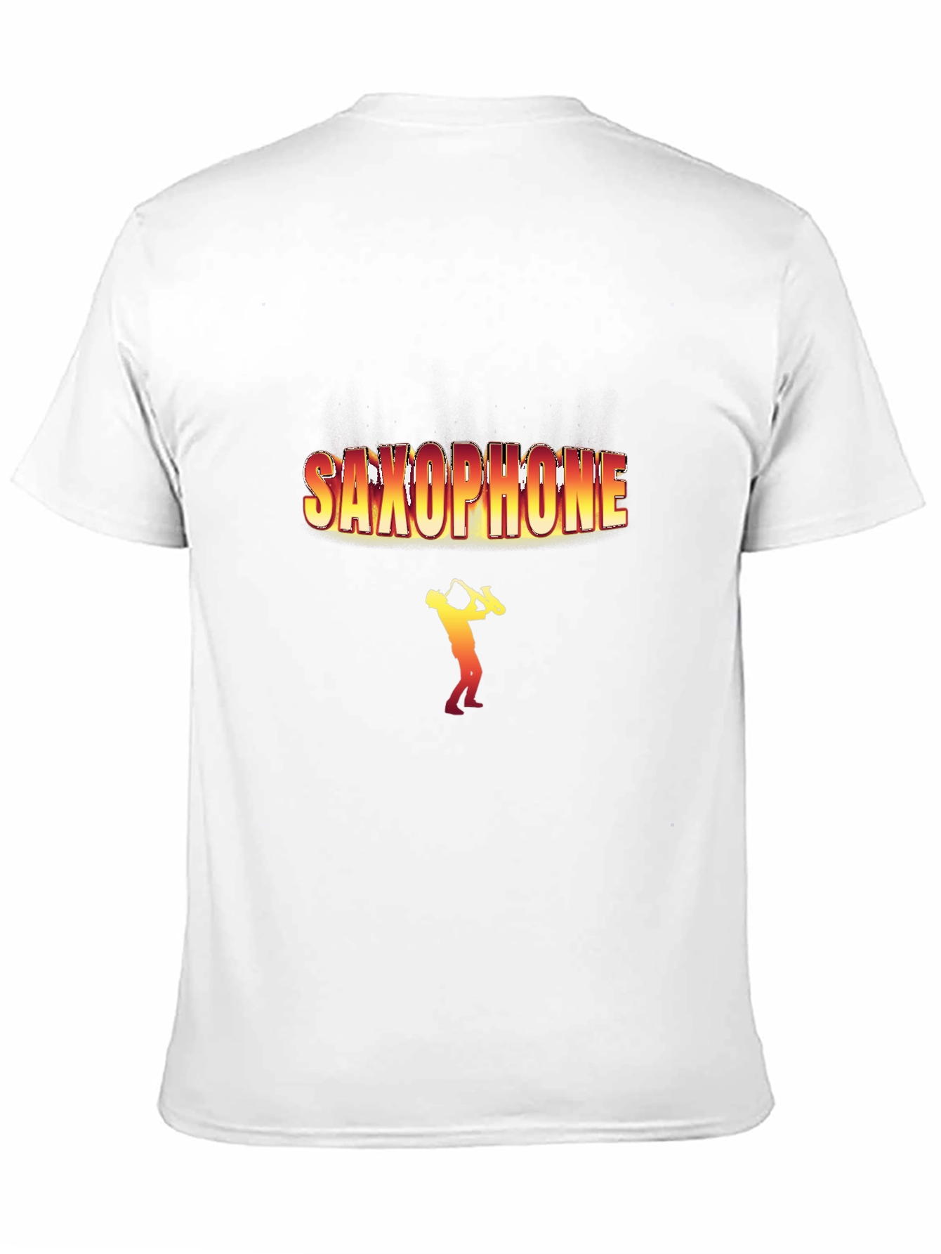 Saxophone Player Graphic T-Shirt - Black