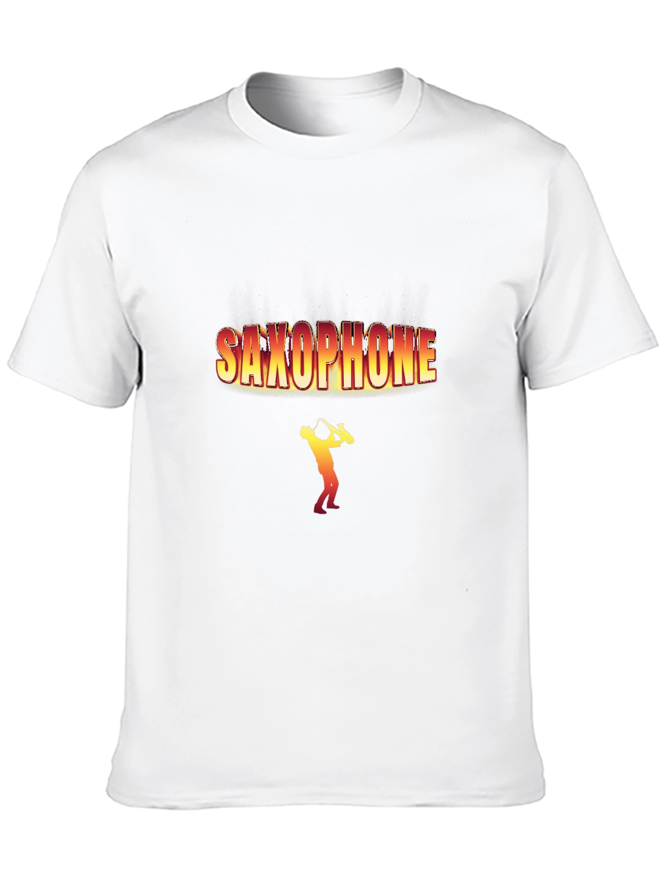 Saxophone Player Graphic T-Shirt - Black