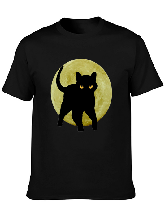 Black Cat Moon T-Shirt