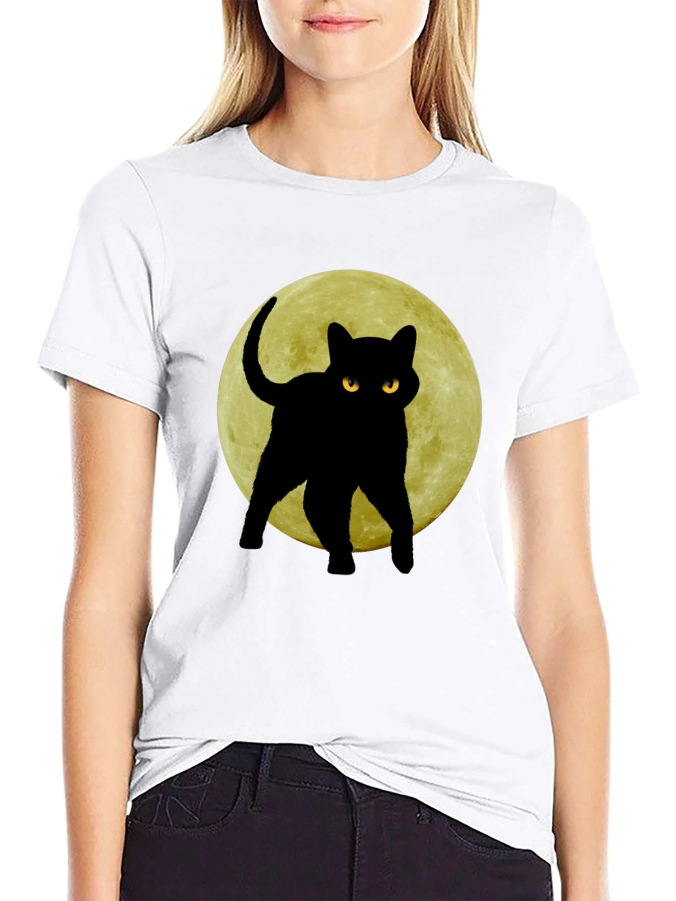 Black Cat Moon T-Shirt