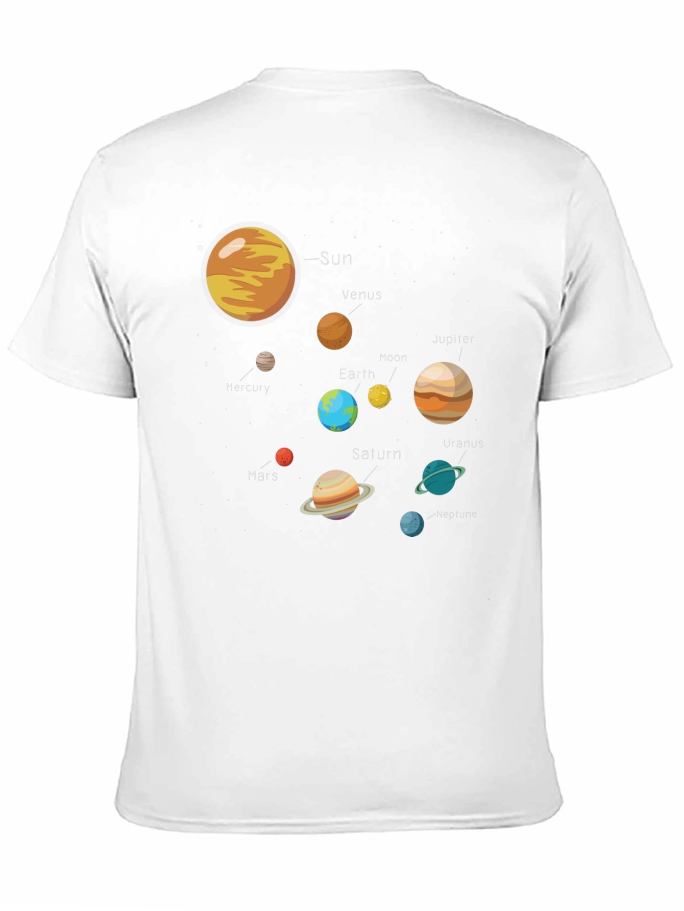 Solar System Graphic Tee - Universe Print