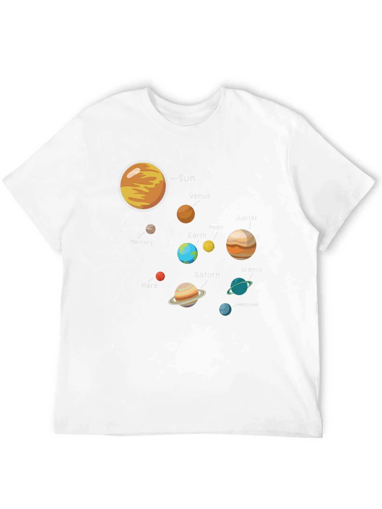 Solar System Graphic Tee - Universe Print