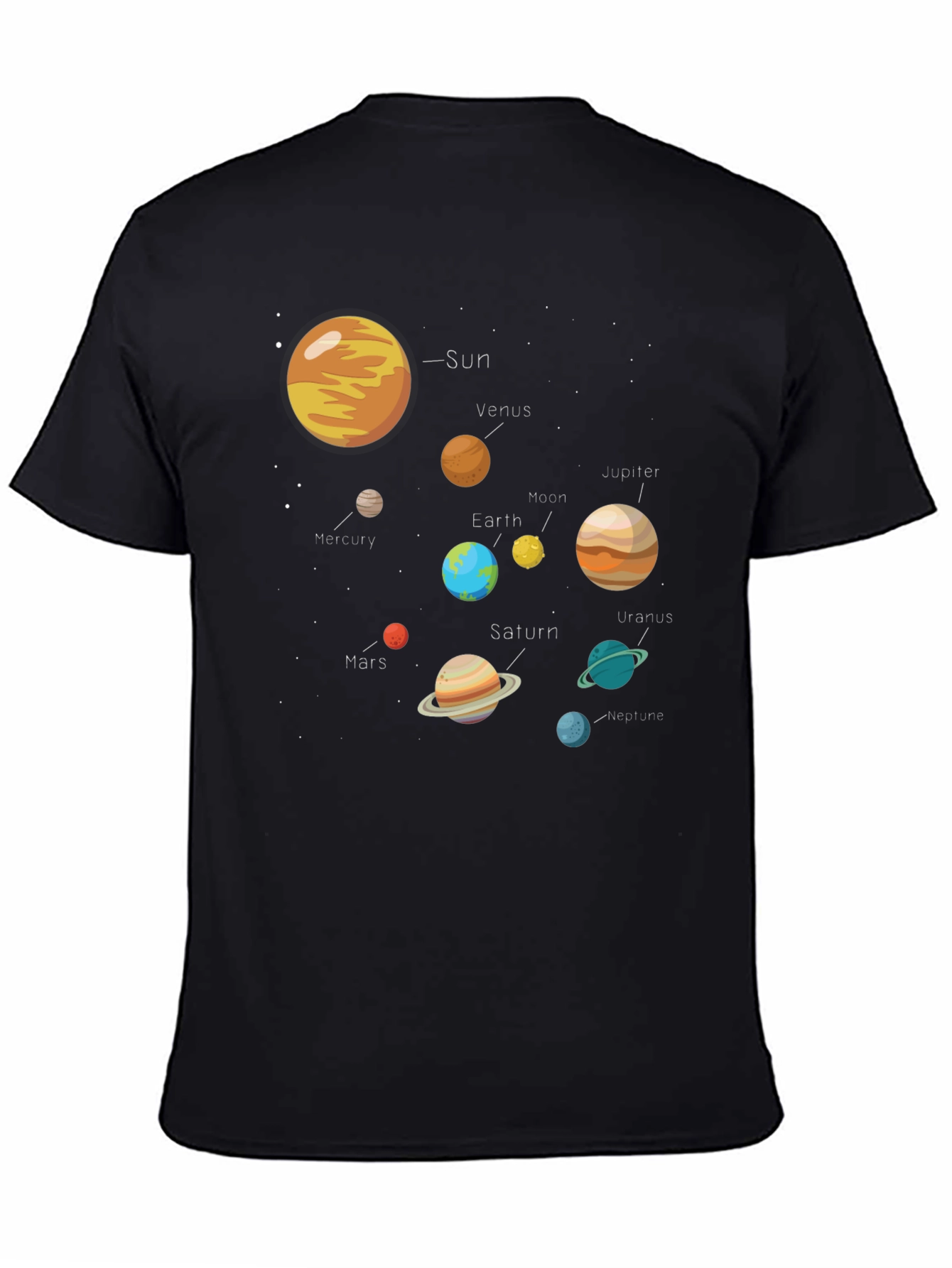 Solar System Graphic Tee - Universe Print