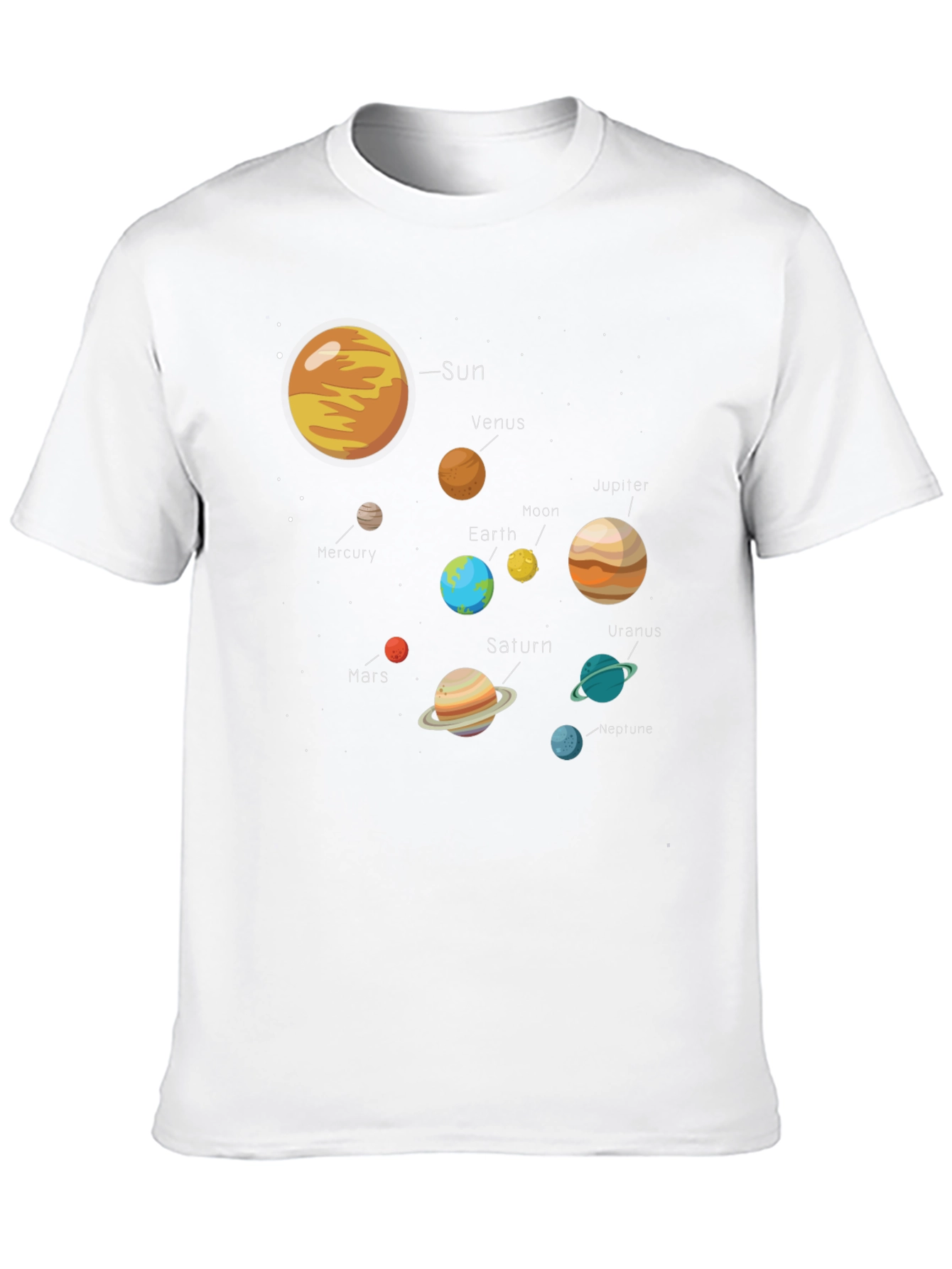 Solar System Graphic Tee - Universe Print