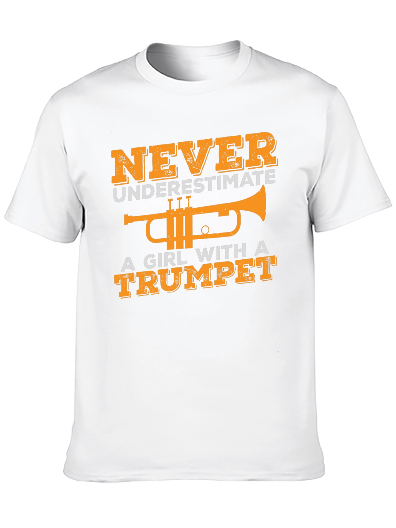 Girl with Trumpet Graphic T-Shirt
