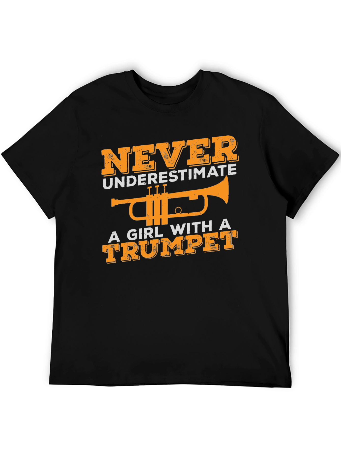 Girl with Trumpet Graphic T-Shirt
