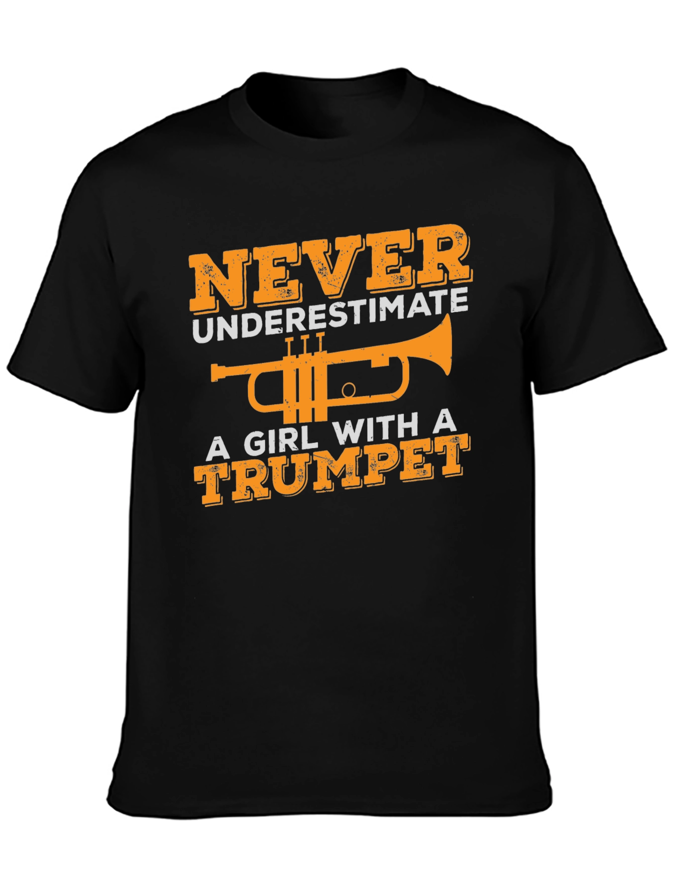 Girl with Trumpet Graphic T-Shirt