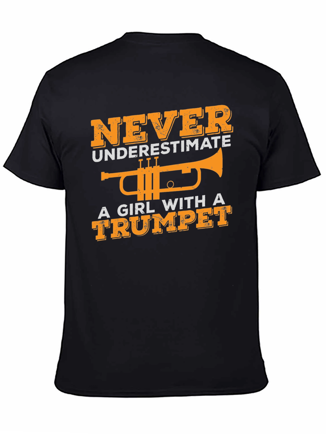 Girl with Trumpet Graphic T-Shirt