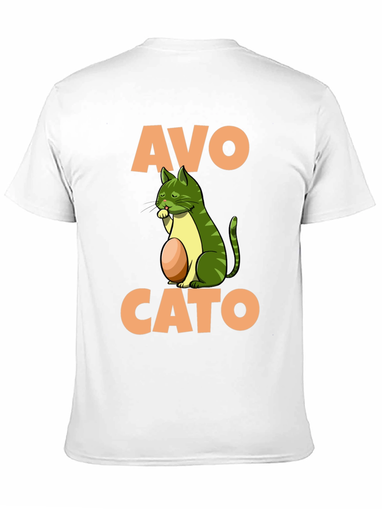 Avo Cato T-Shirt - Avocado Cat Pun Tee