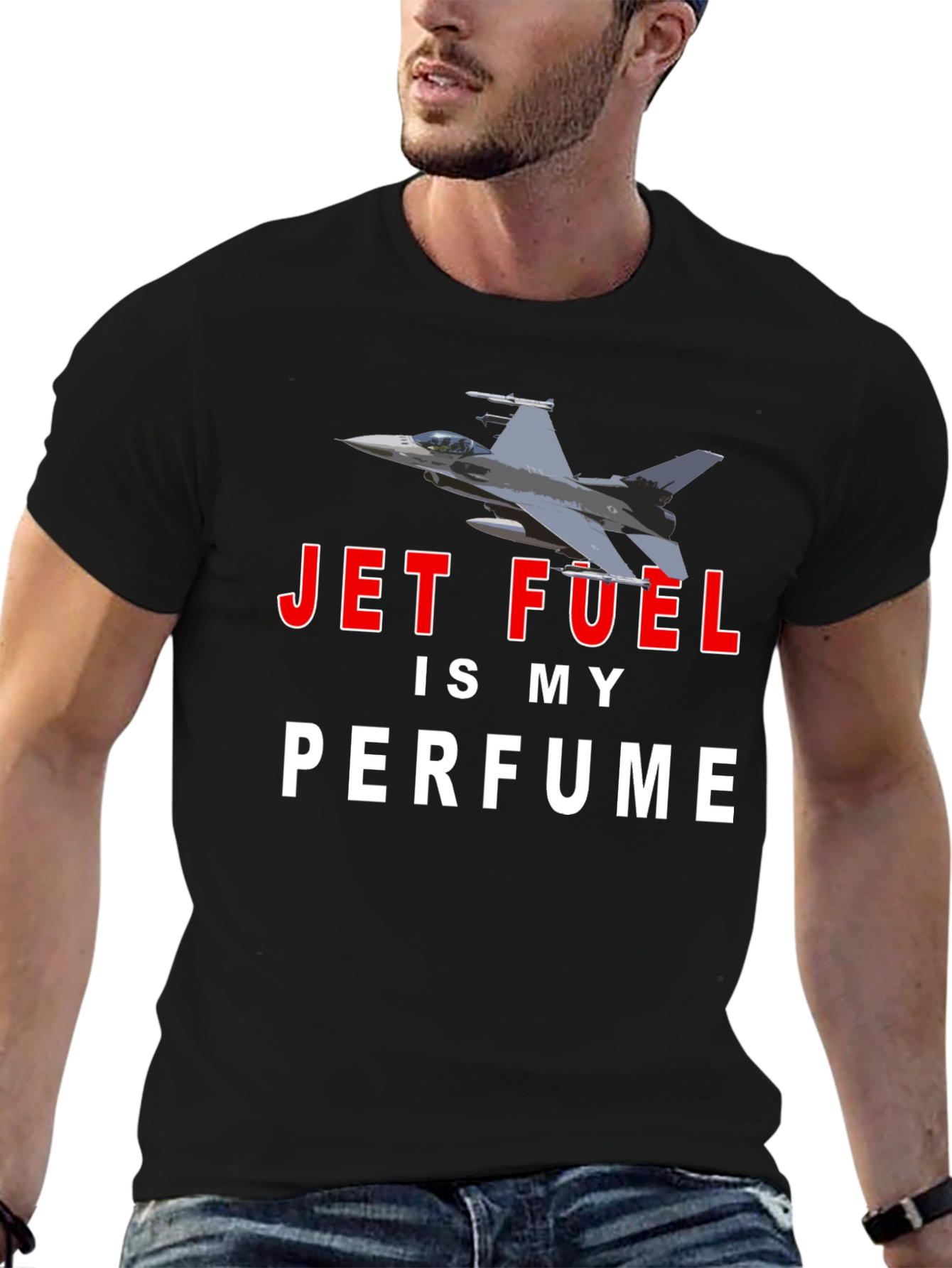 Jet Fuel Perfume T-Shirt - Aviation Enthusiast Tee