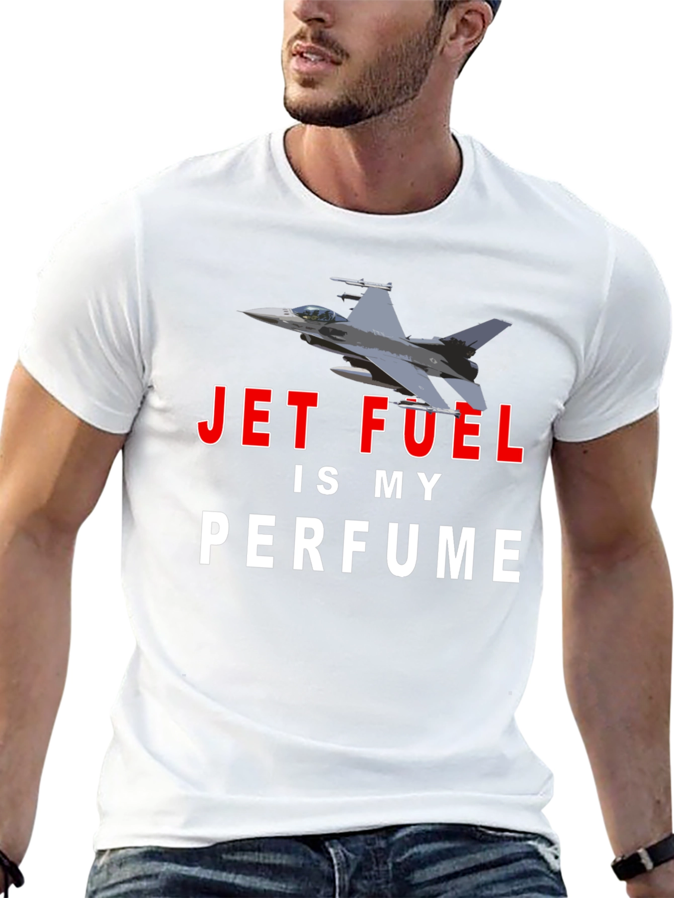 Jet Fuel Perfume T-Shirt - Aviation Enthusiast Tee