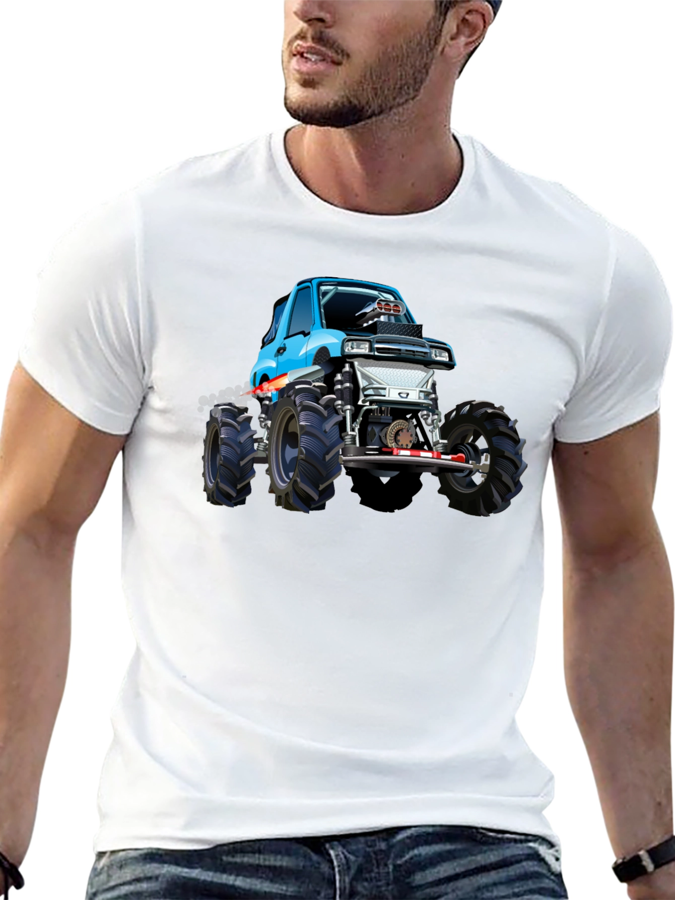 Monster Truck Graphic T-Shirt - Bold Design