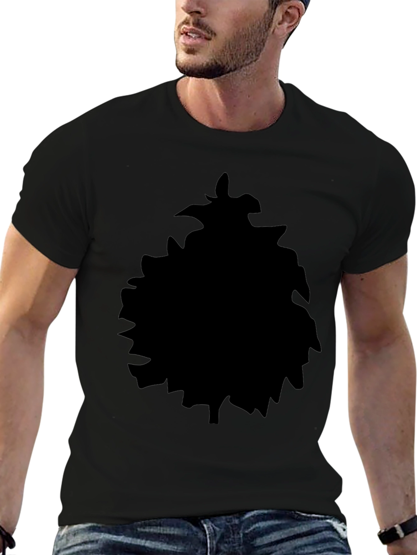 Black Silhouette Graphic Tee